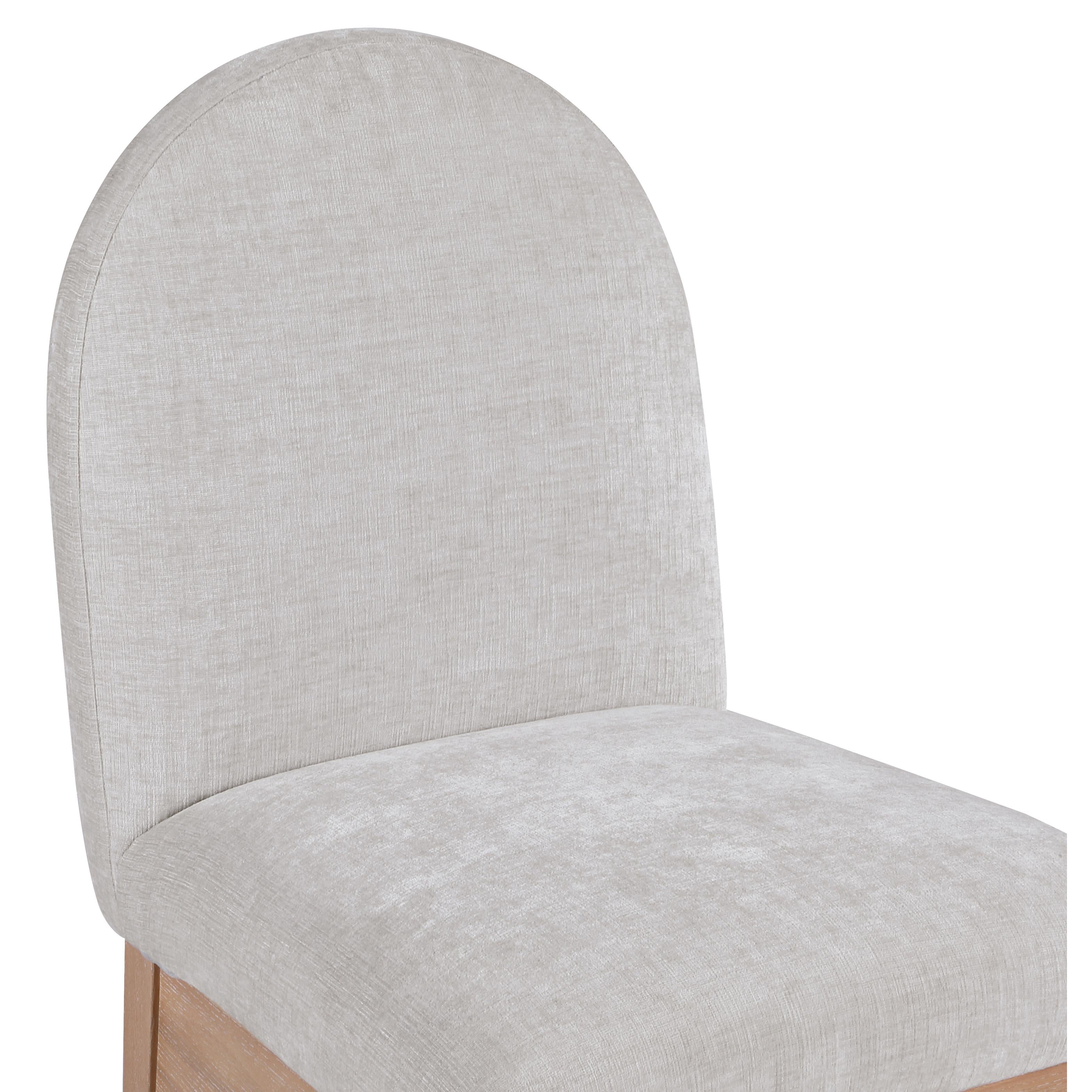 Meridian Waldorf Grey Chenille Fabric Dining Chair