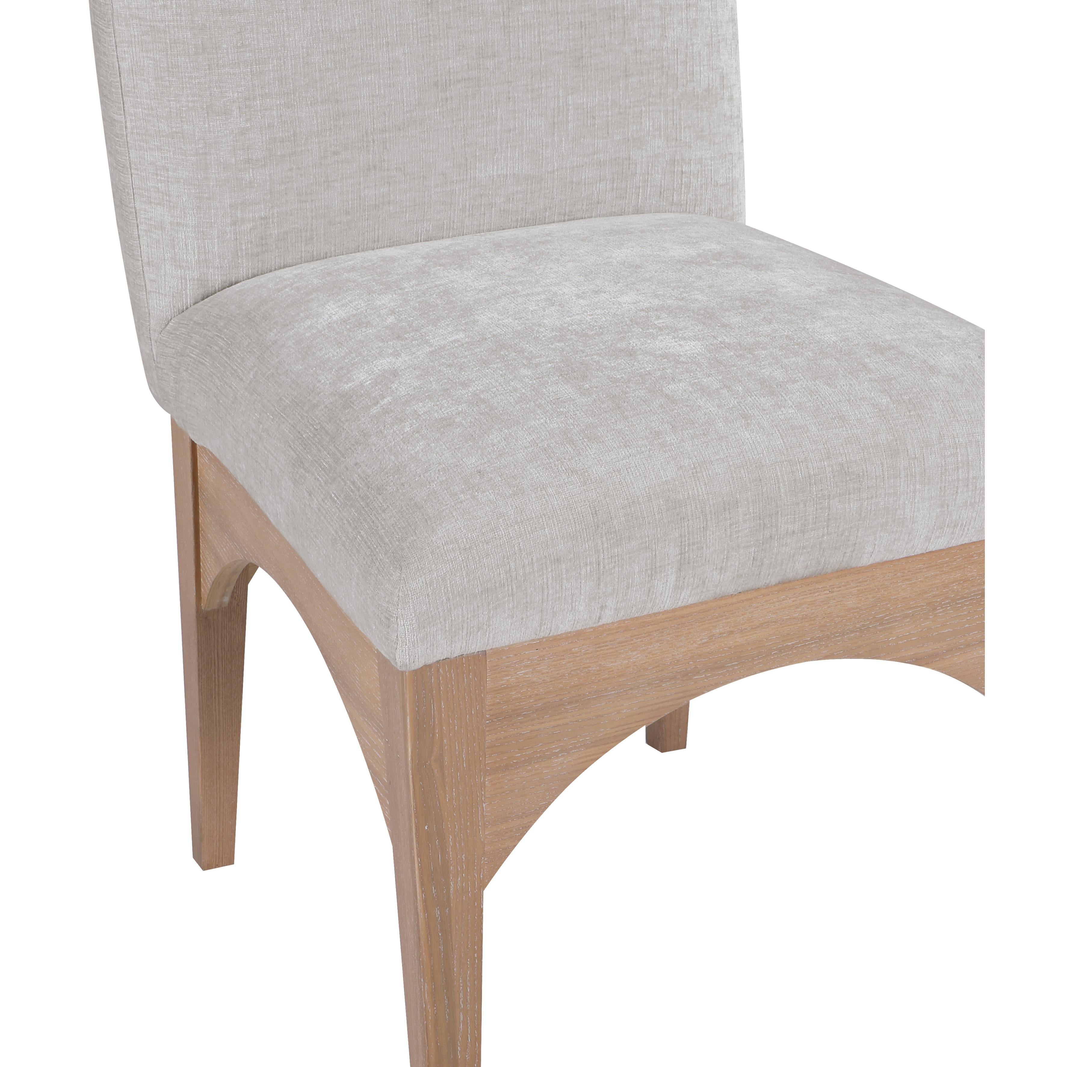 Meridian Waldorf Grey Chenille Fabric Dining Chair