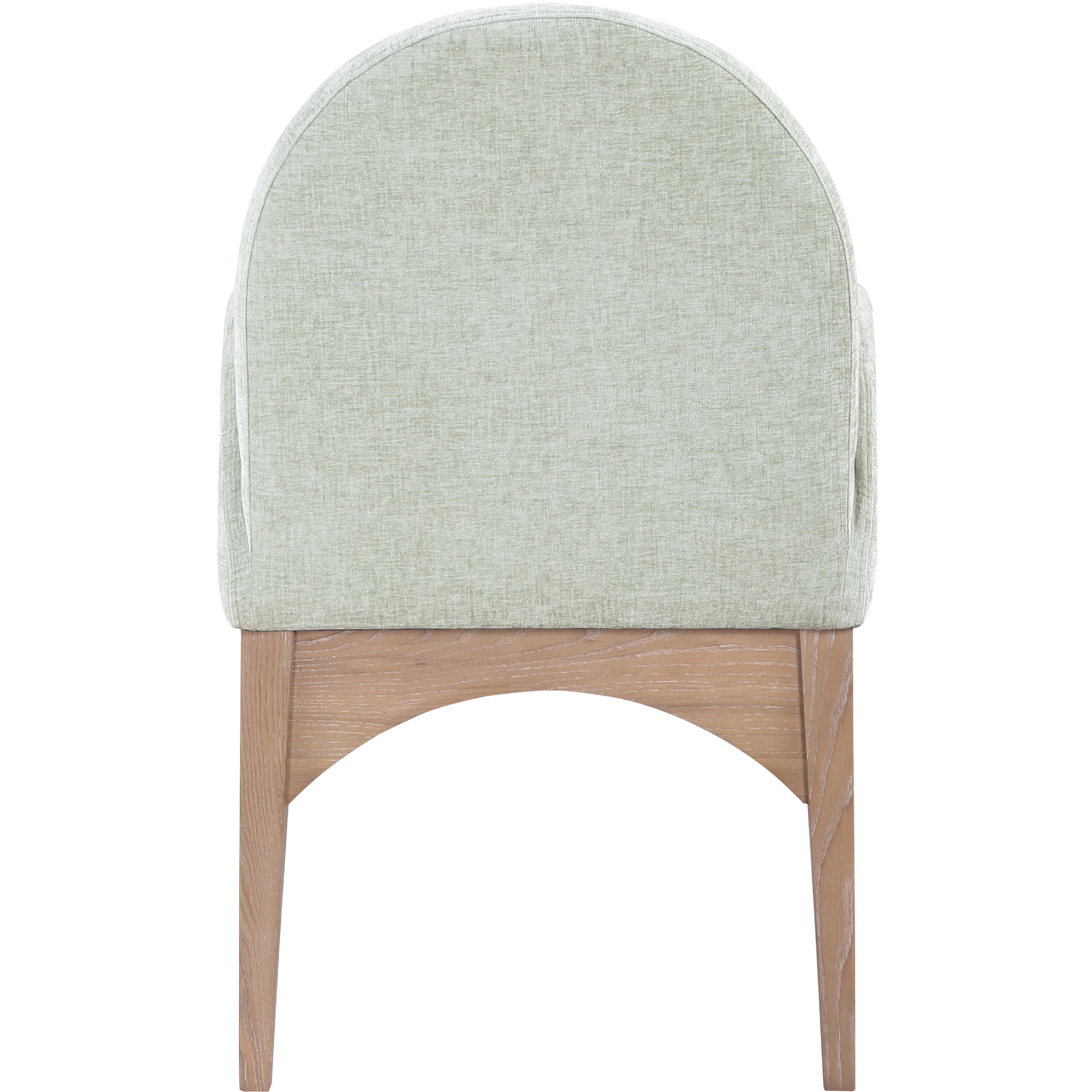 Meridian Waldorf Mint Chenille Fabric Dining Chair