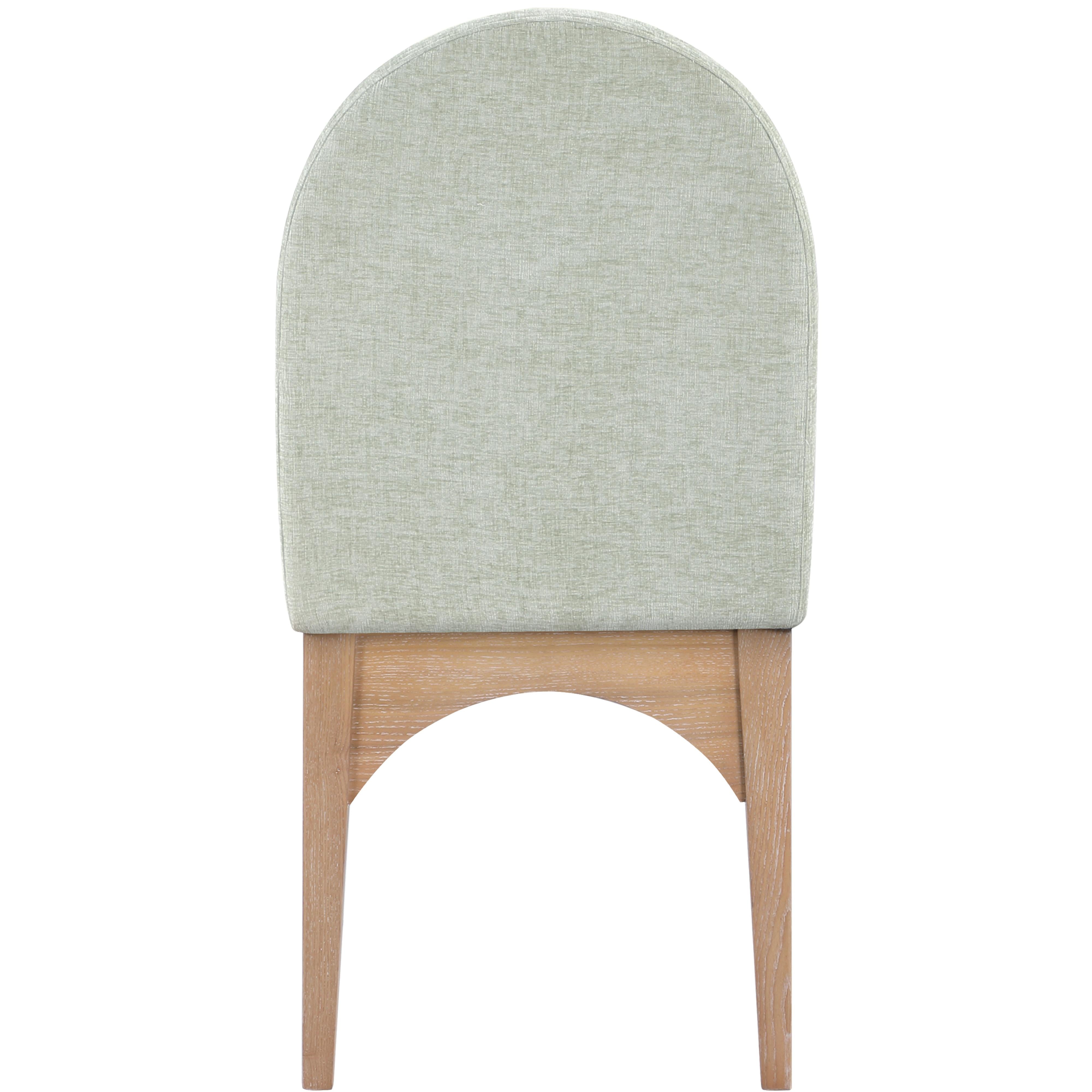 Meridian Waldorf Mint Chenille Fabric Dining Chair