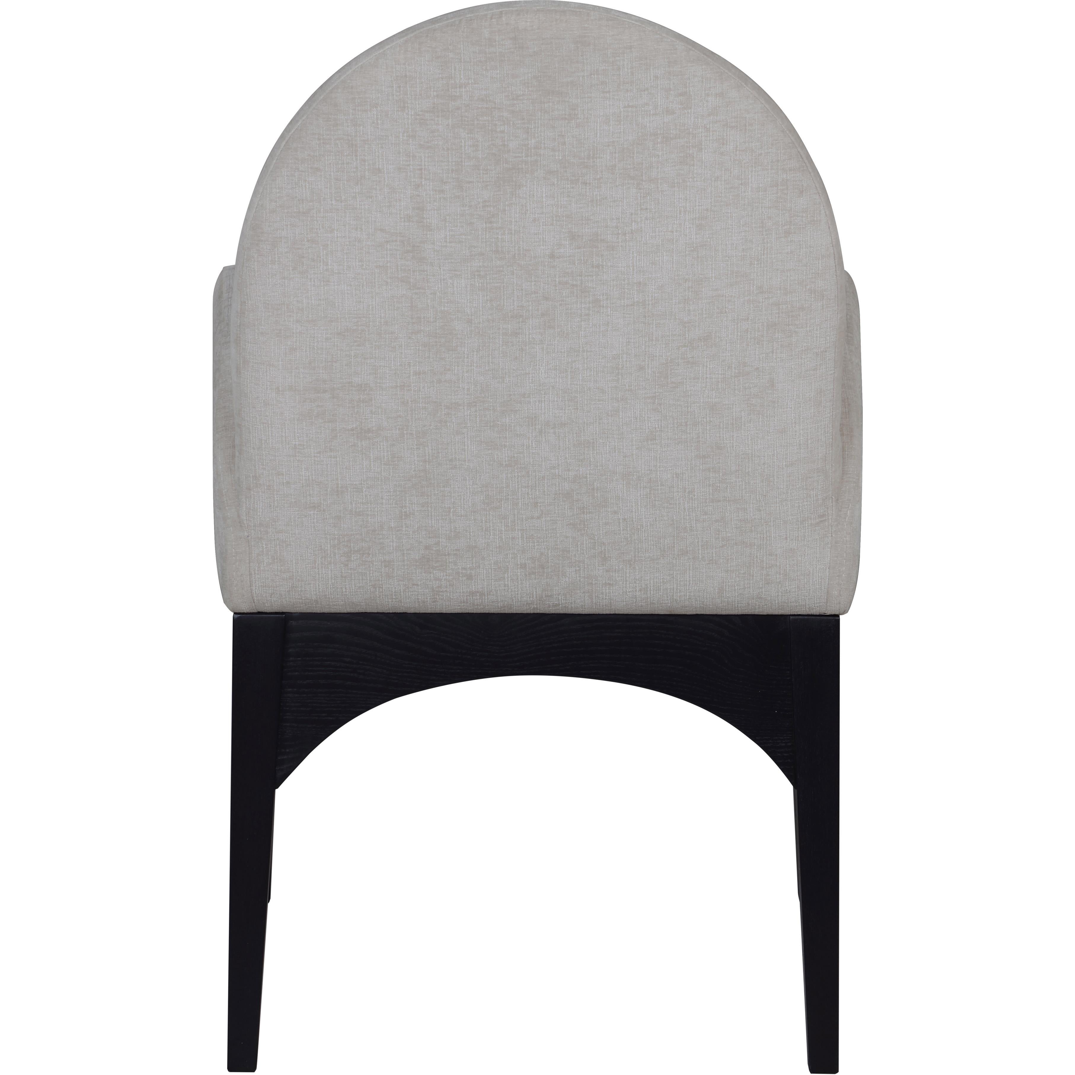 Meridian Waldorf Grey Chenille Fabric Dining Chair