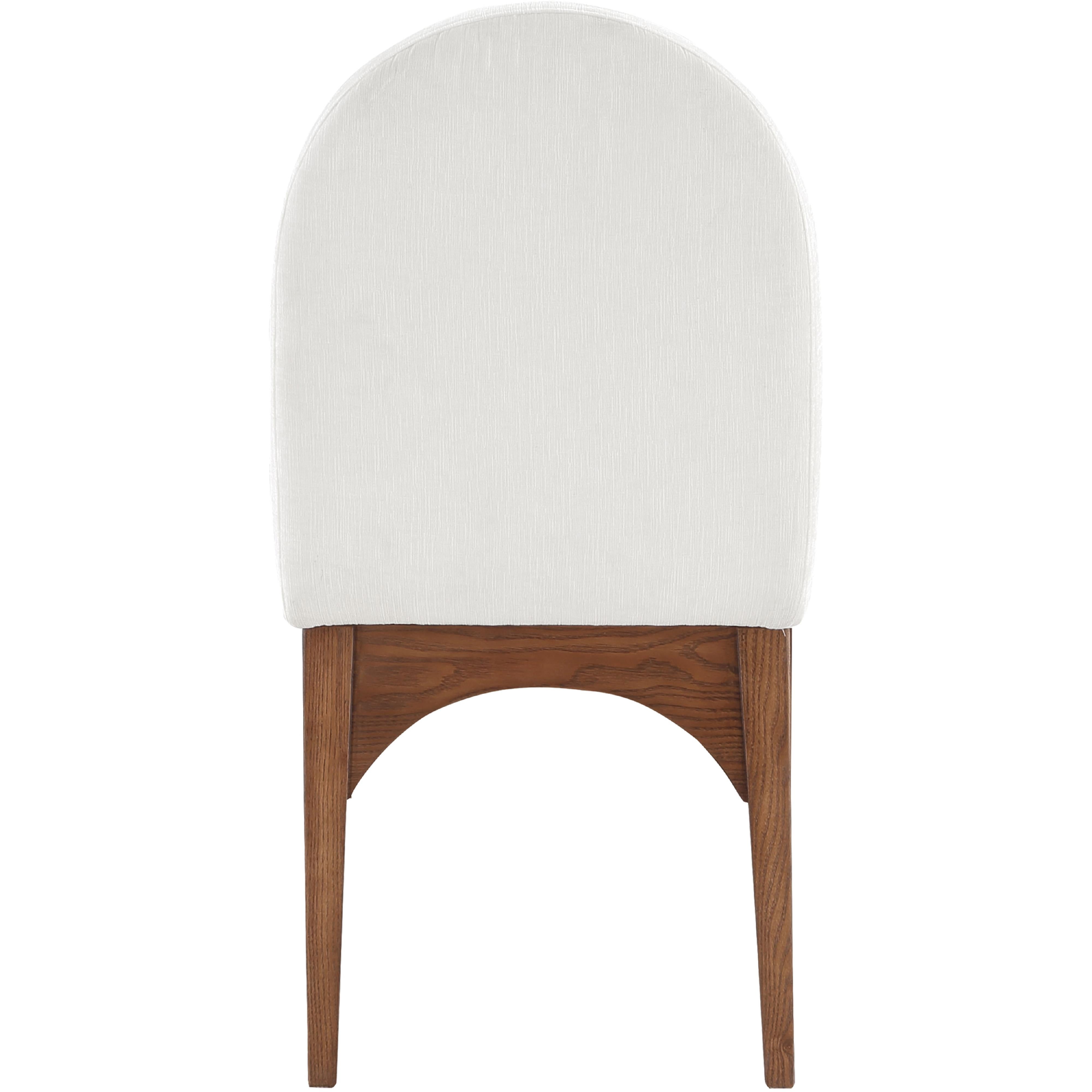 Meridian Waldorf Cream Chenille Fabric Dining Chair