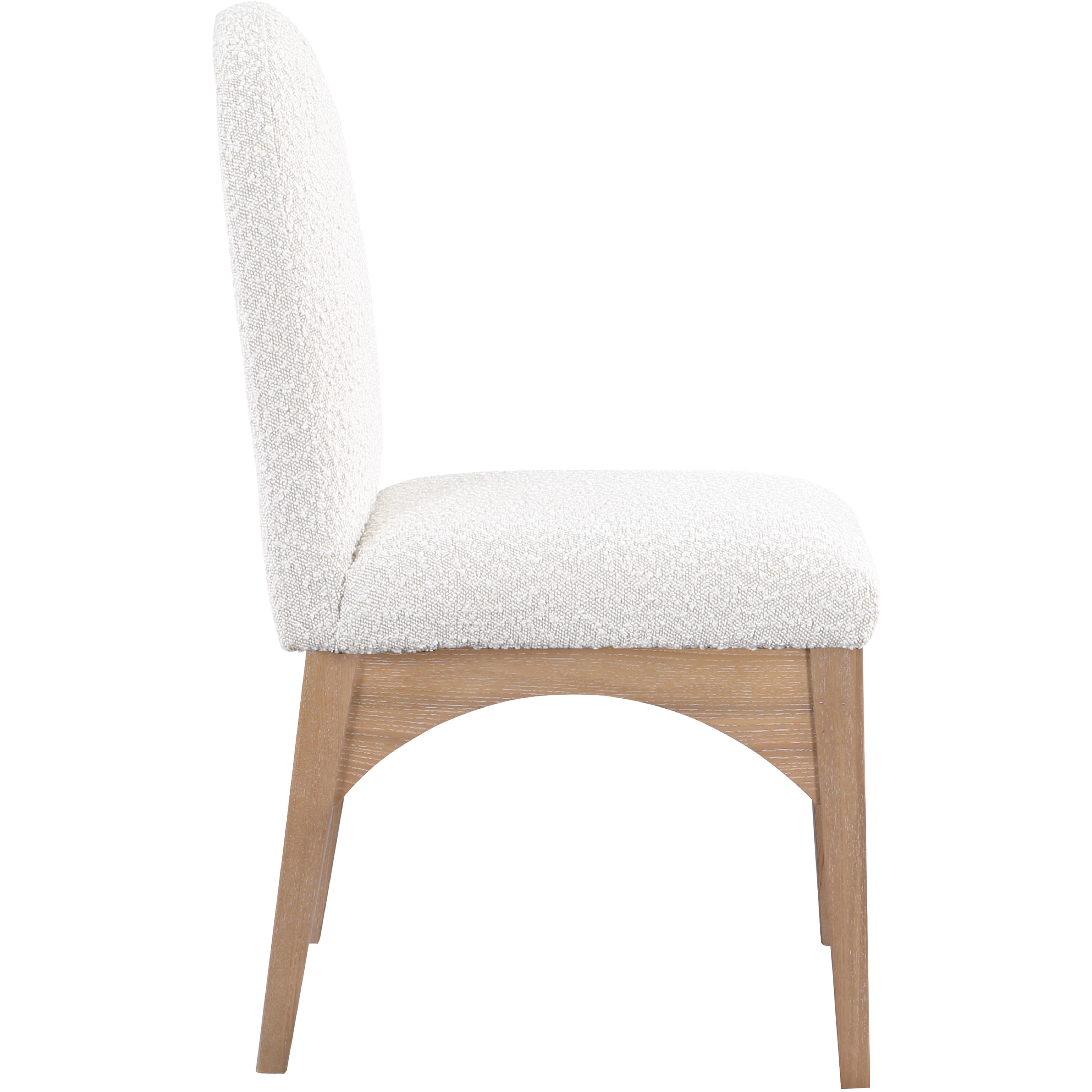 Meridian Waldorf Cream Boucle Fabric Dining Chair