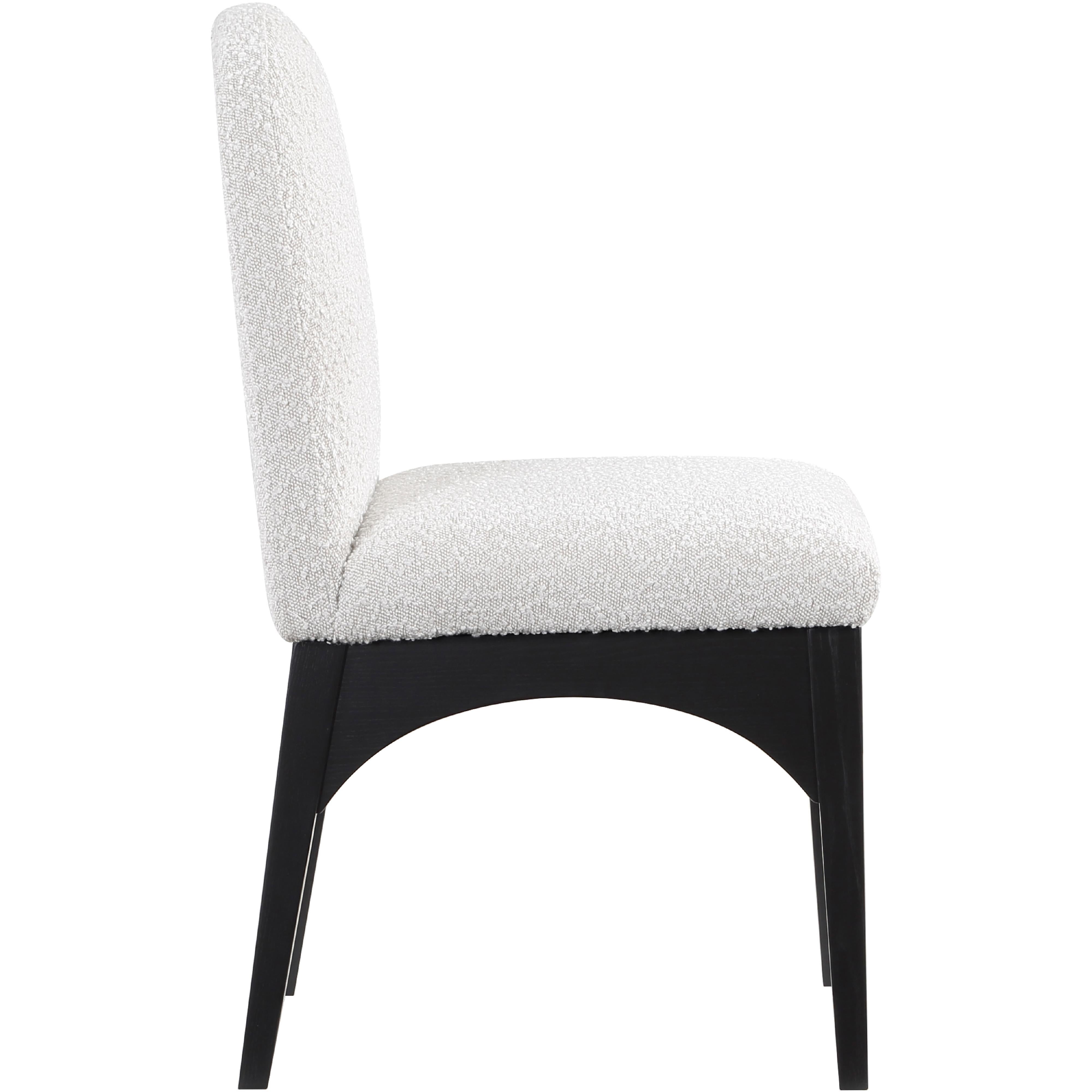 Meridian Waldorf Cream Boucle Fabric Dining Chair