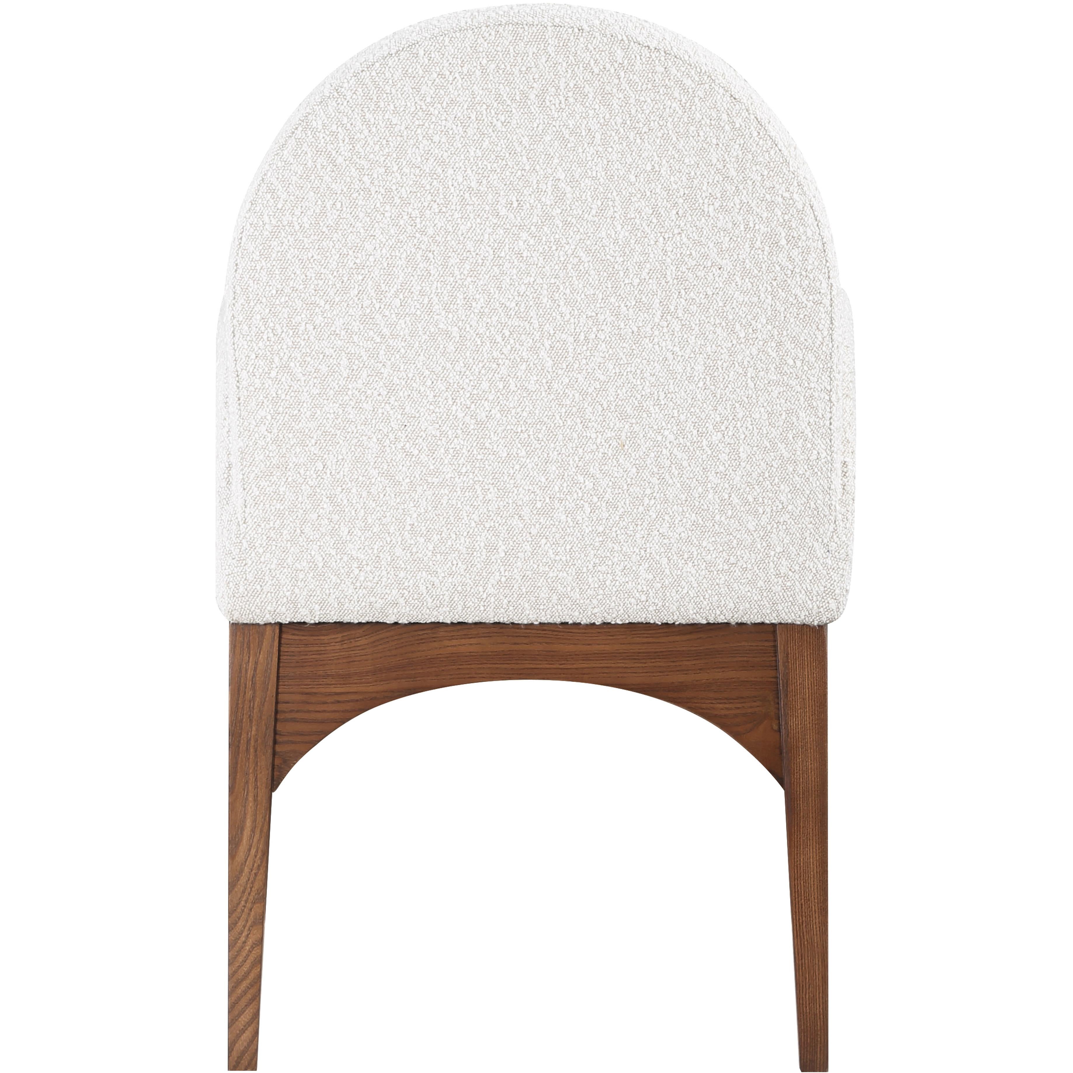 Meridian Waldorf Cream Boucle Fabric Dining Chair