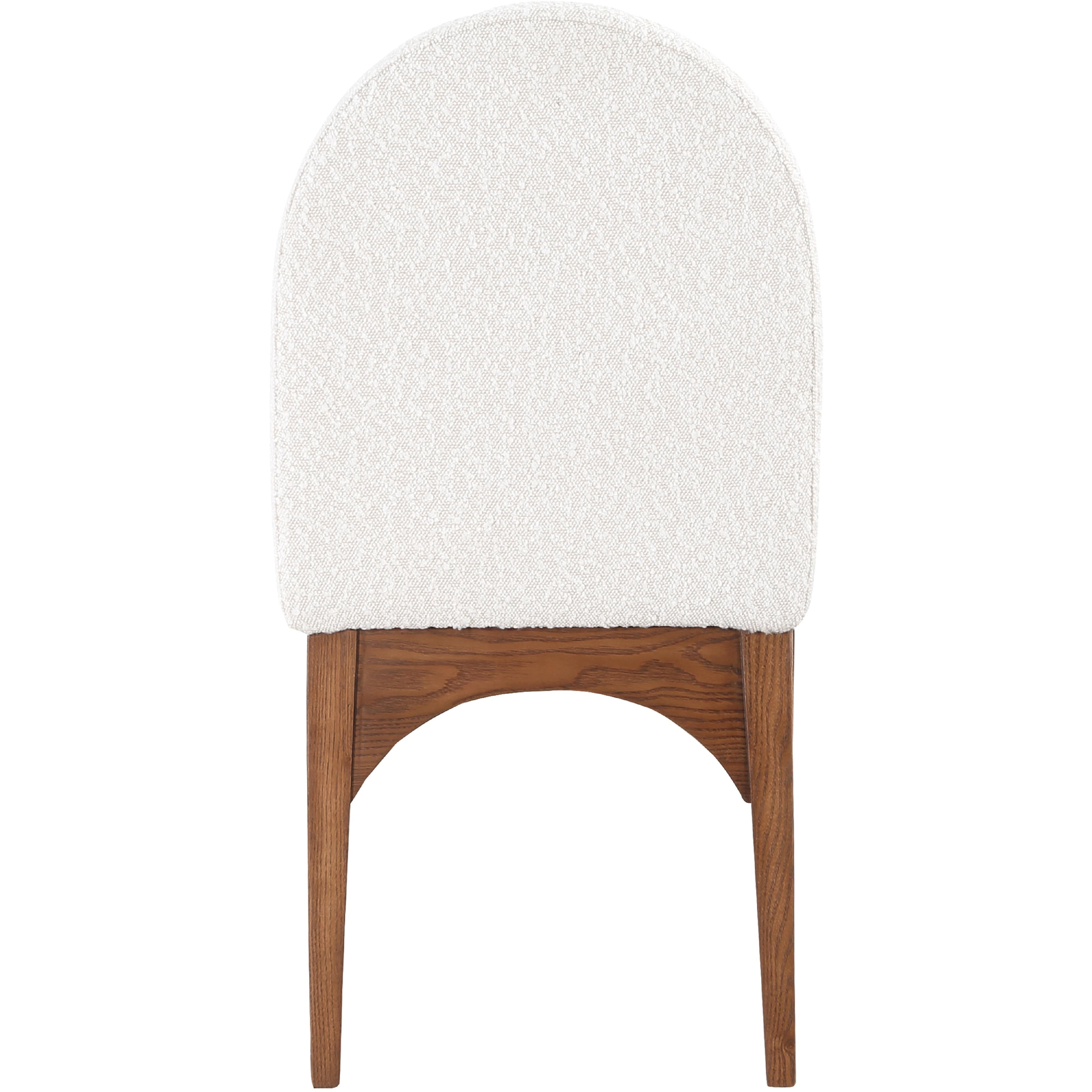 Meridian Waldorf Cream Boucle Fabric Dining Chair