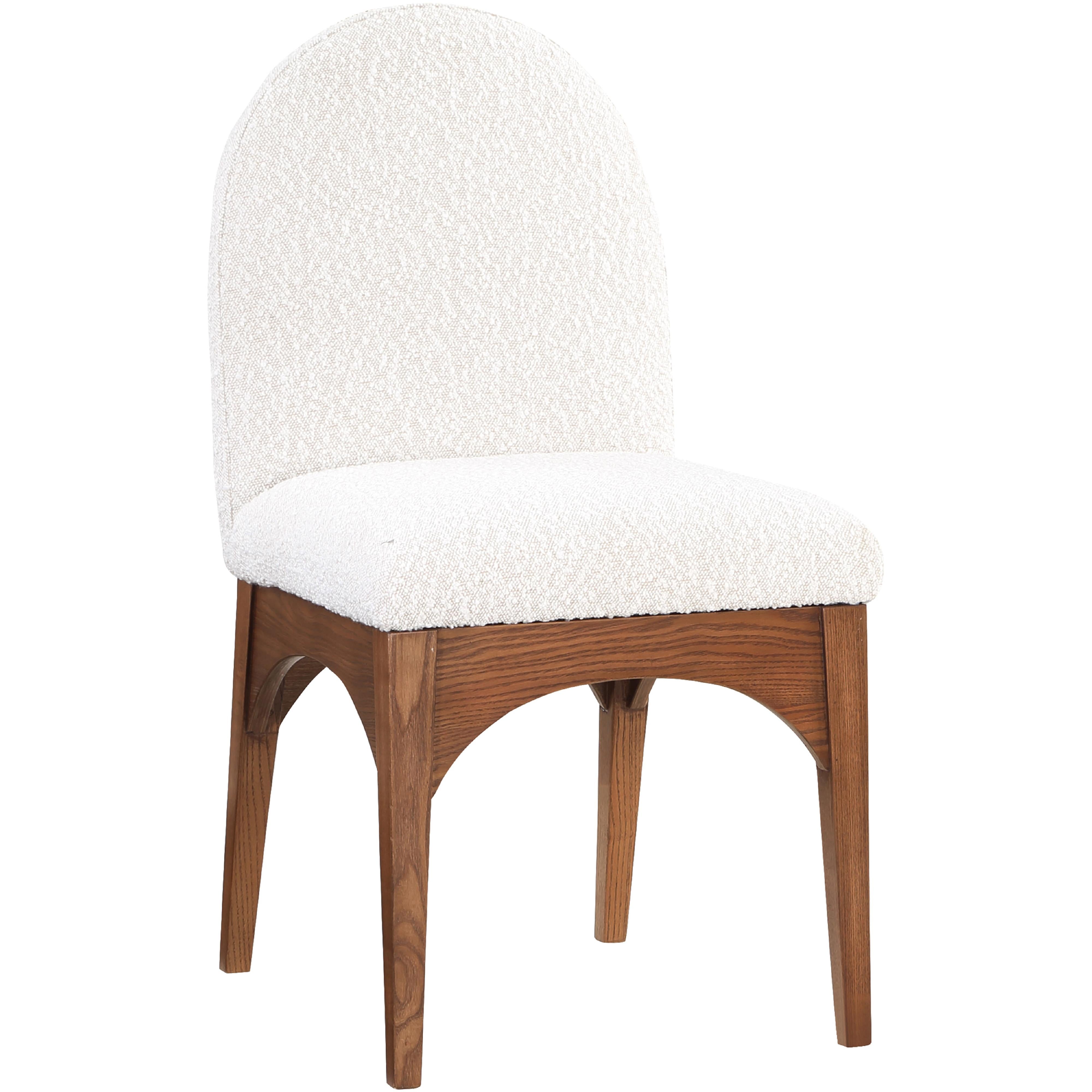 Meridian Waldorf Cream Boucle Fabric Dining Chair