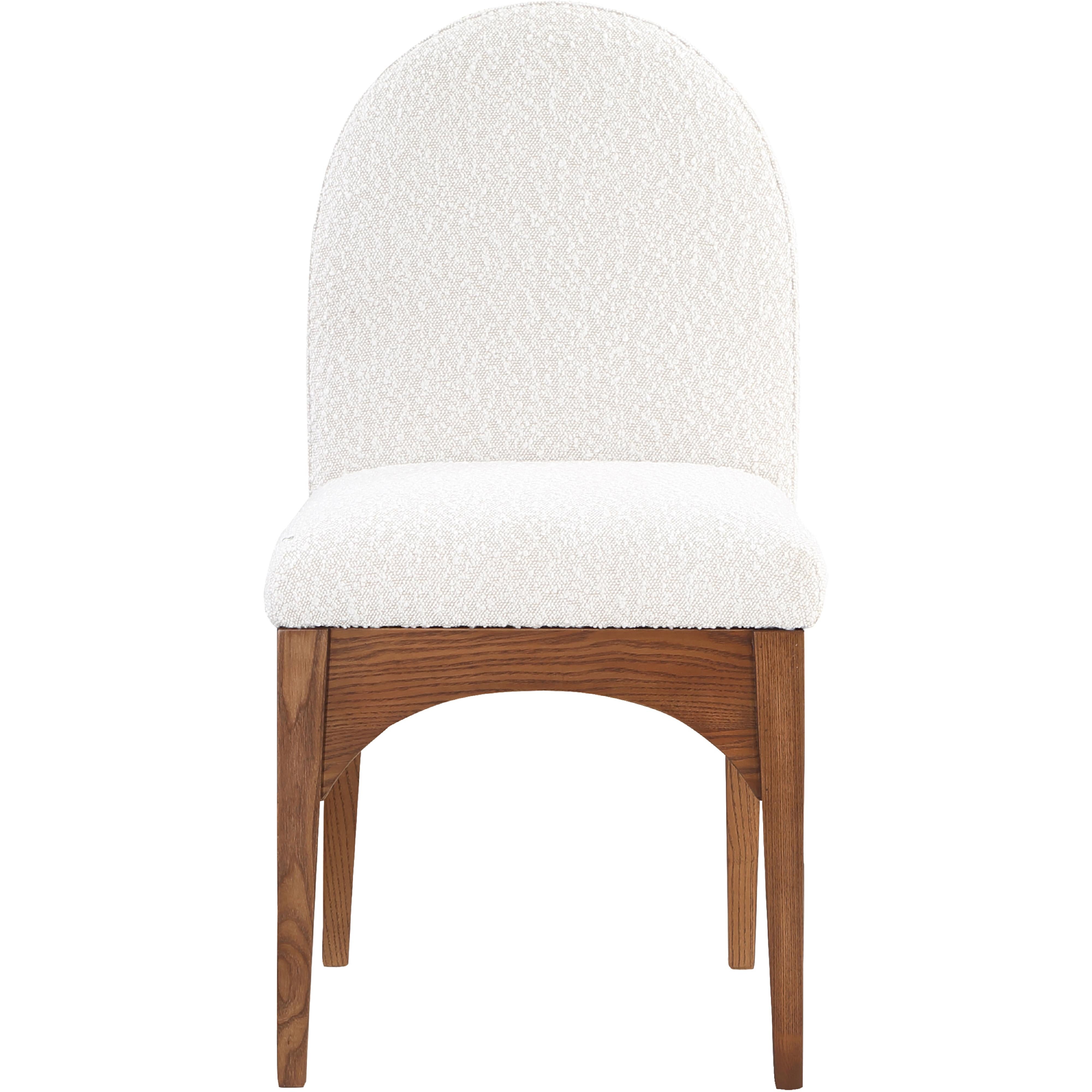 Meridian Waldorf Cream Boucle Fabric Dining Chair