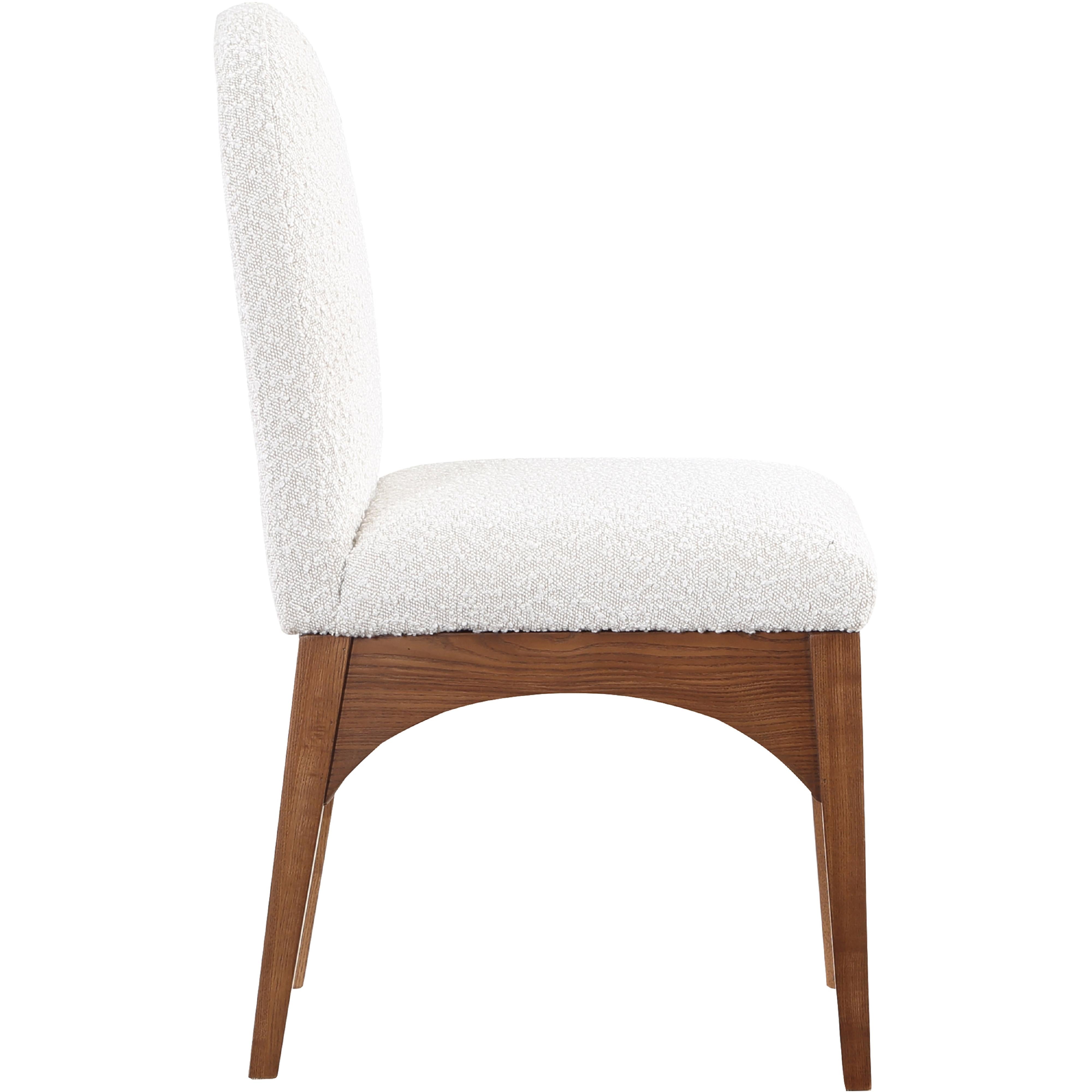 Meridian Waldorf Cream Boucle Fabric Dining Chair