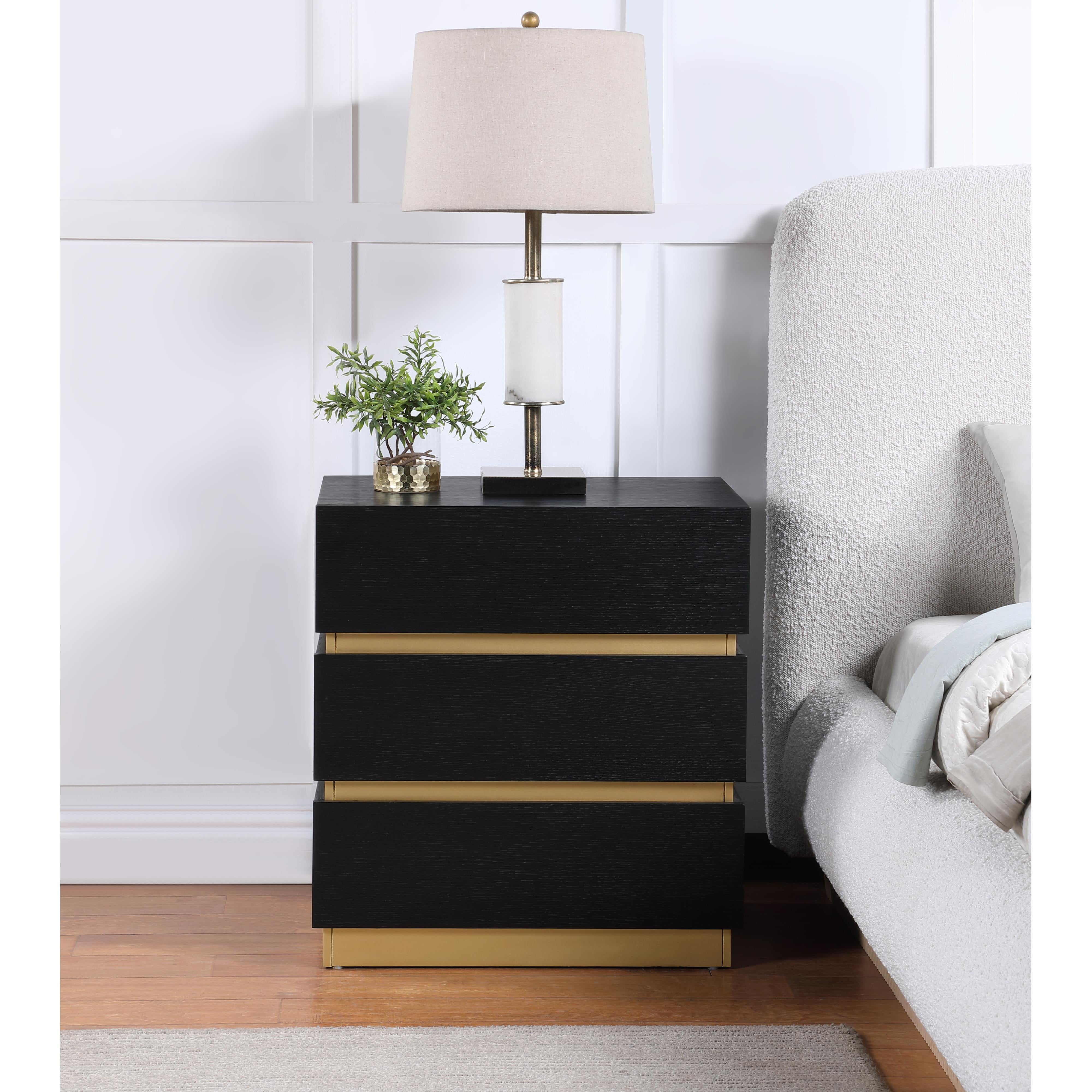 Meridian Zaylan Black Night Stand