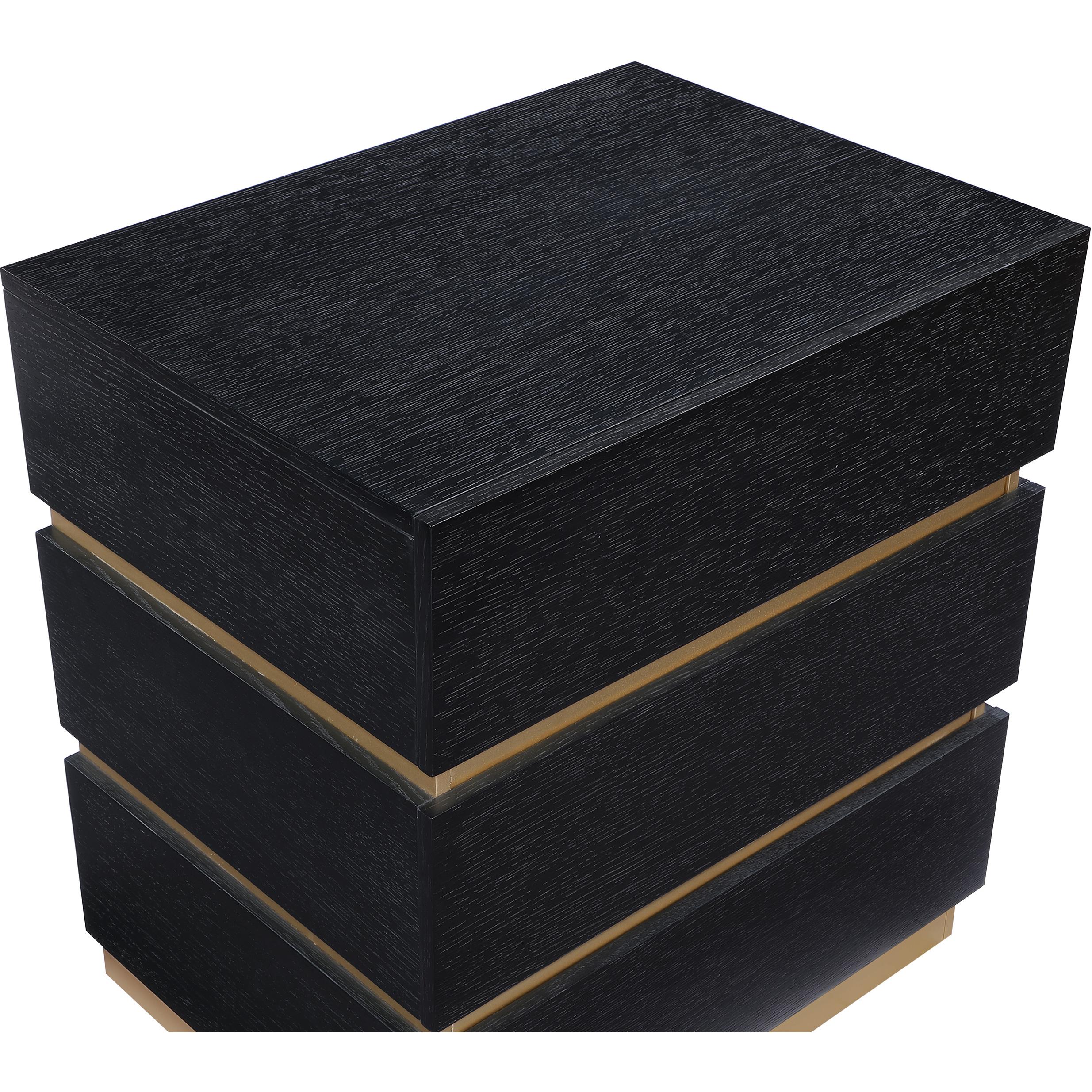 Meridian Zaylan Black Night Stand