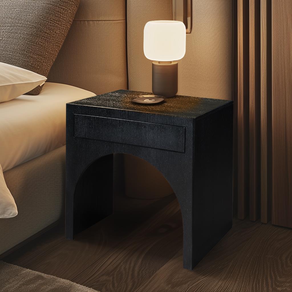 Meridian August Black Night Stand