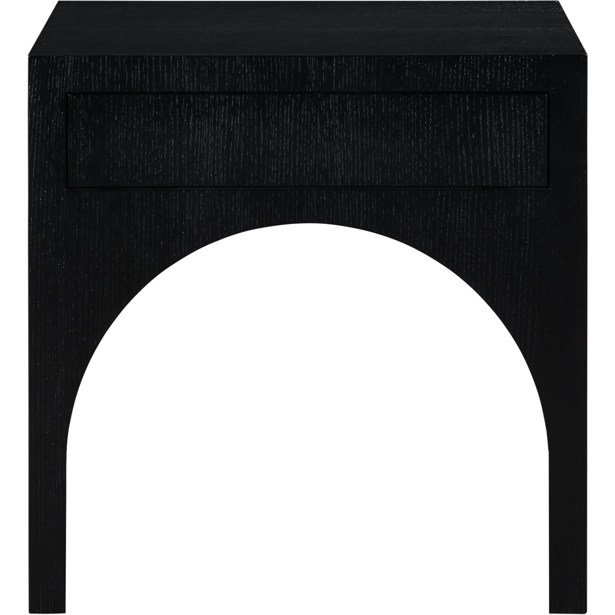 Meridian August Black Night Stand