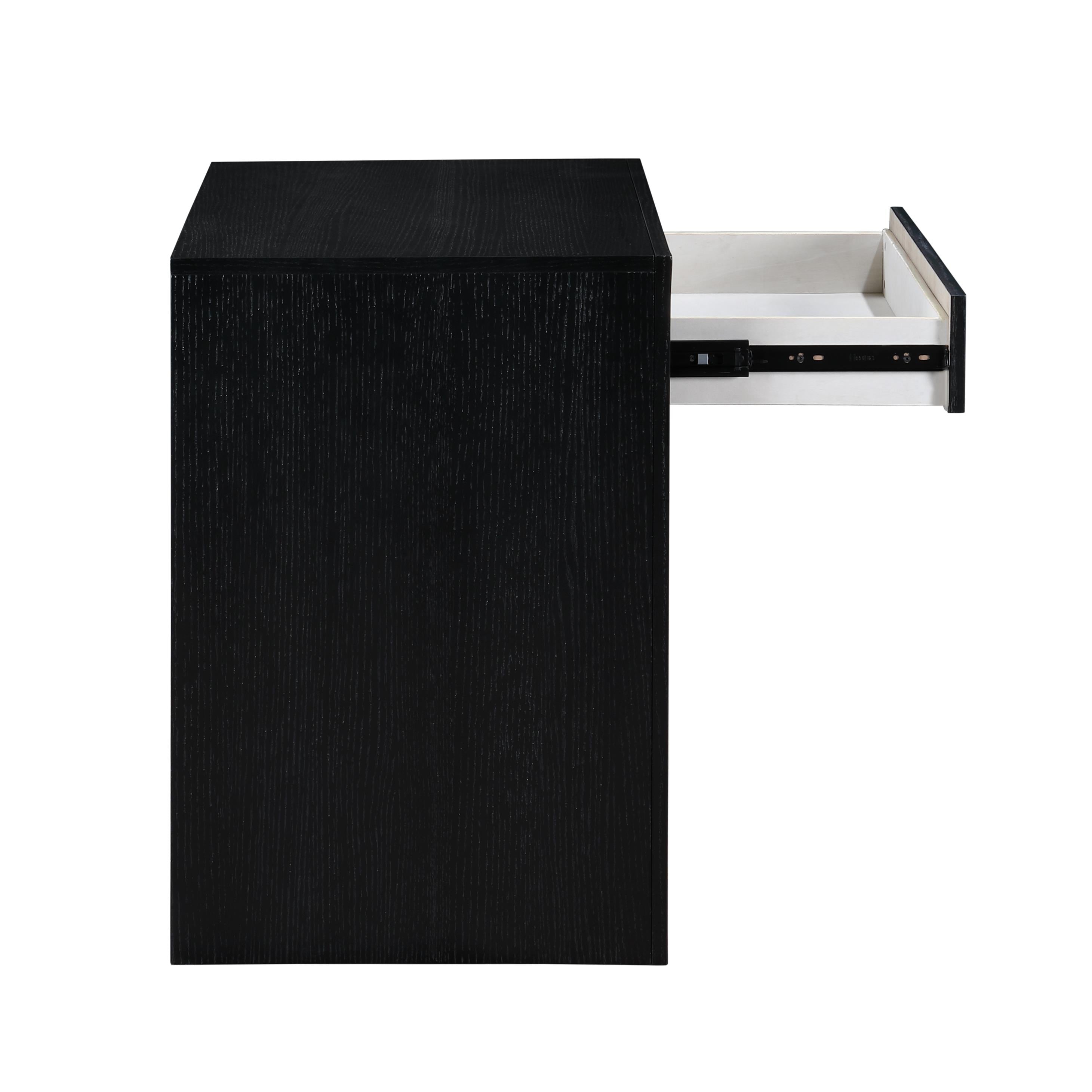 Meridian August Black Night Stand