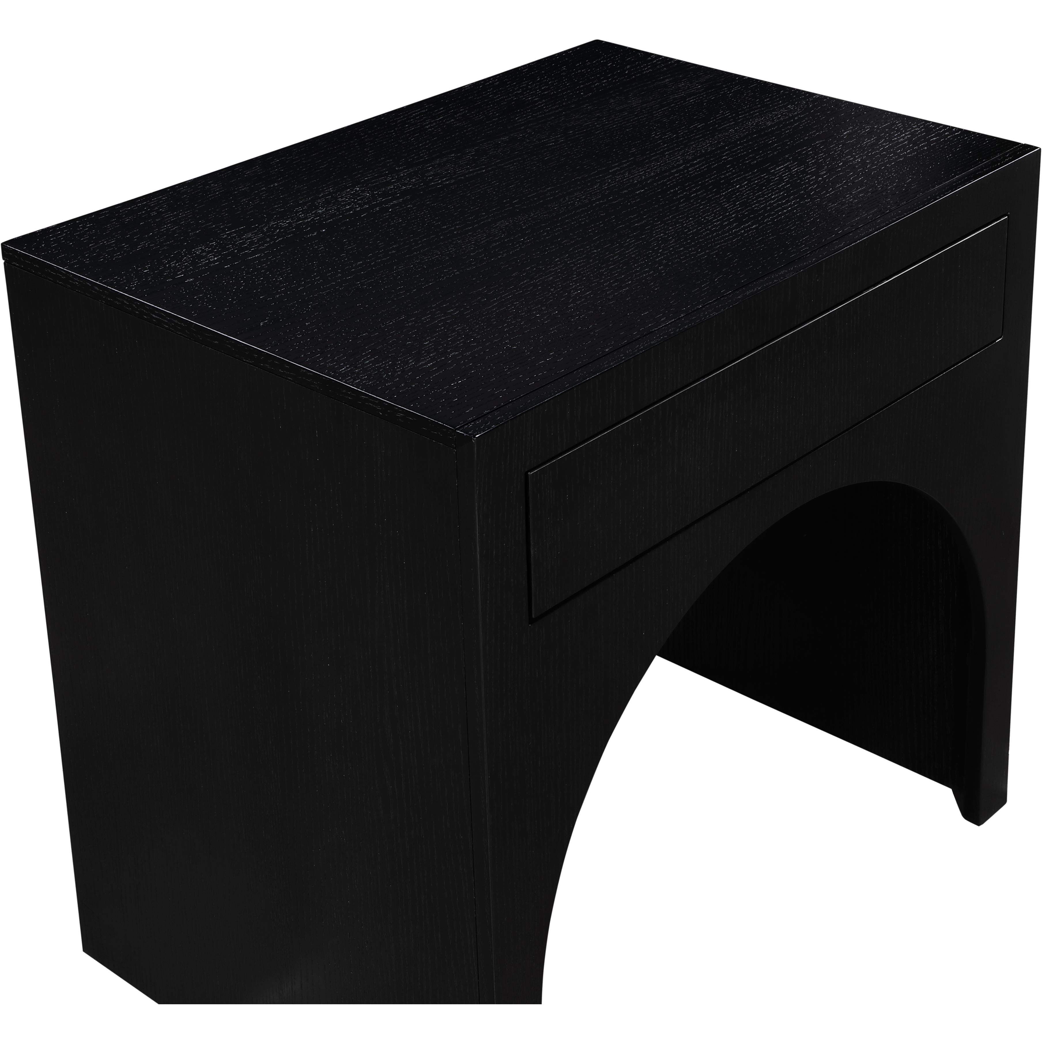 Meridian August Black Night Stand