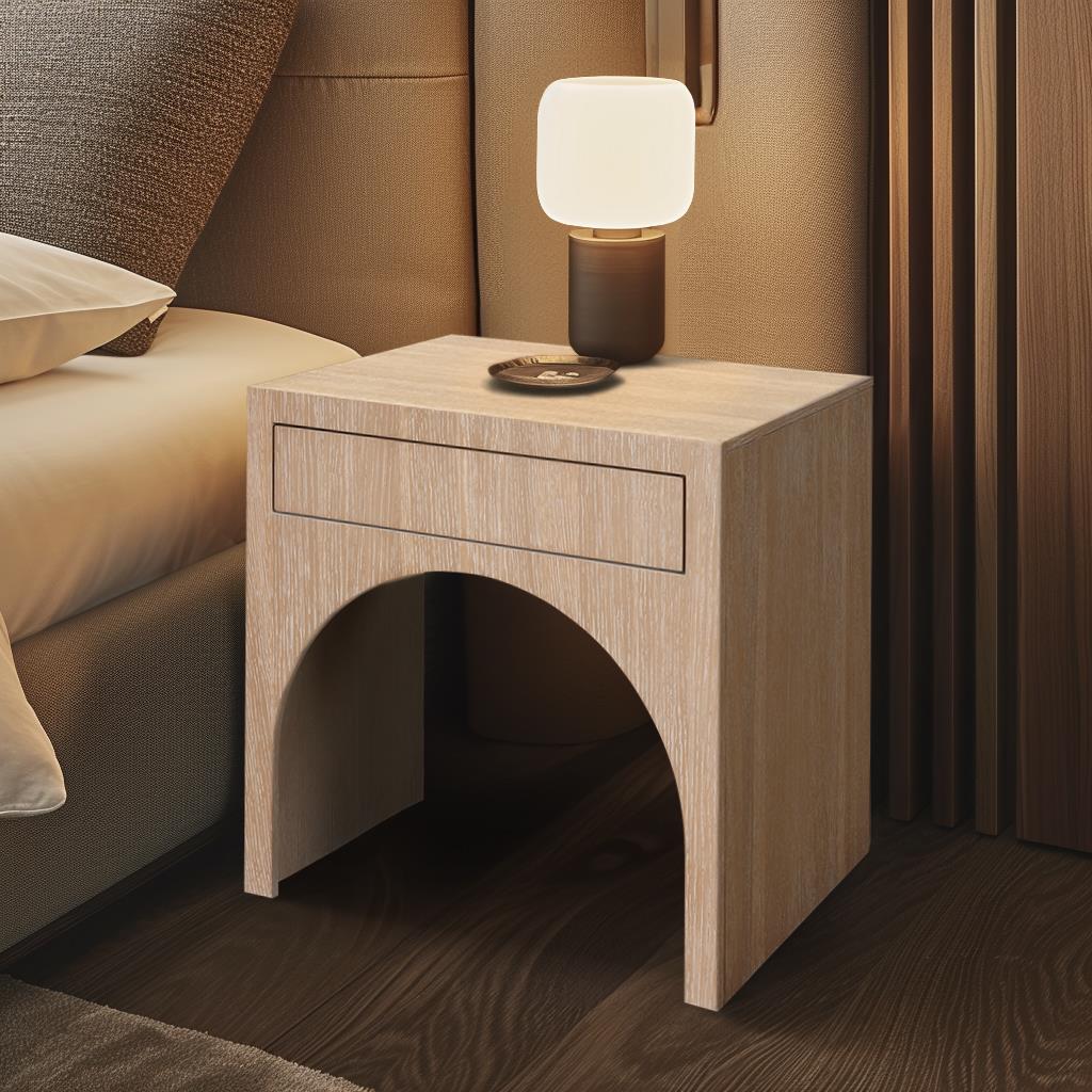 Meridian August Oak Night Stand