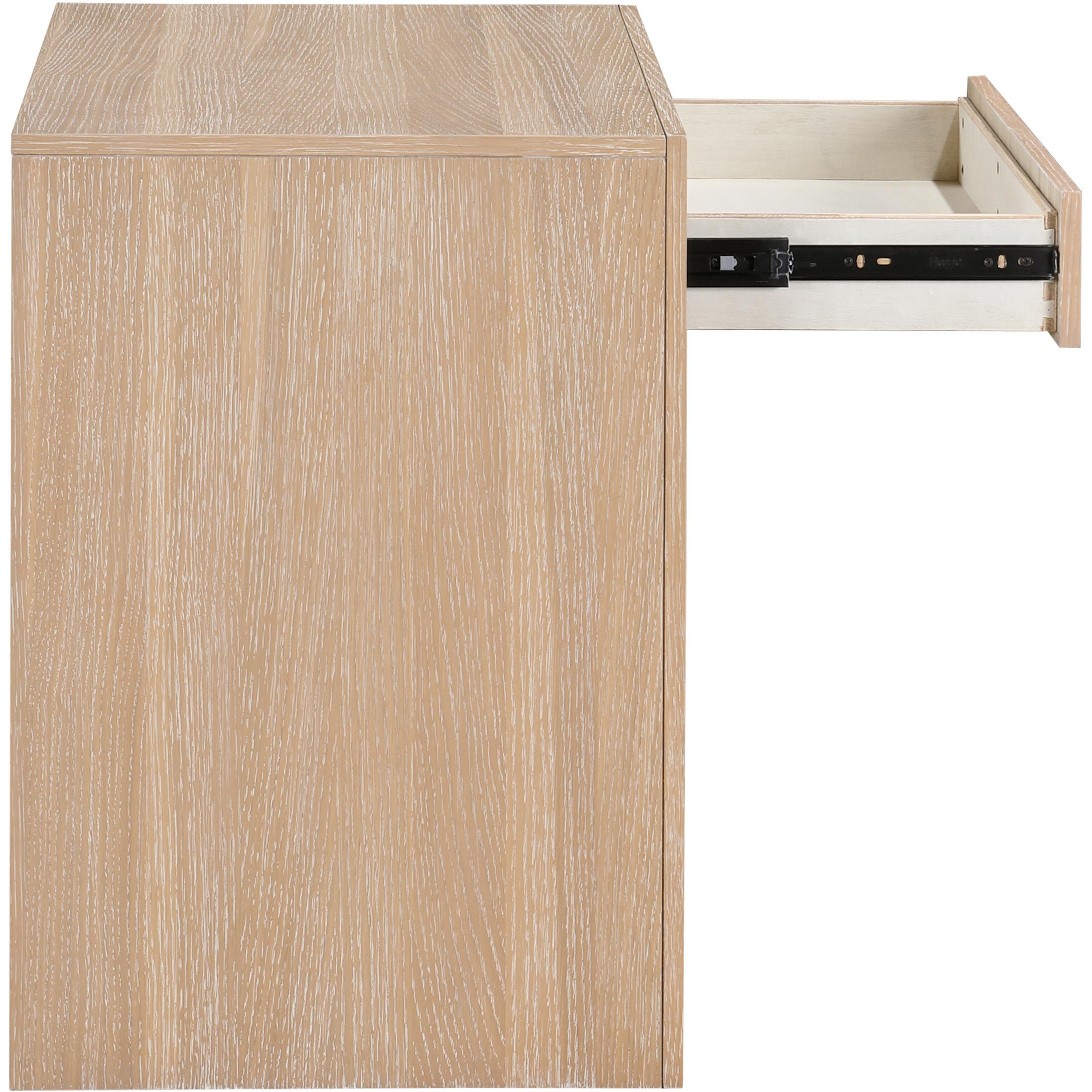 Meridian August Oak Night Stand