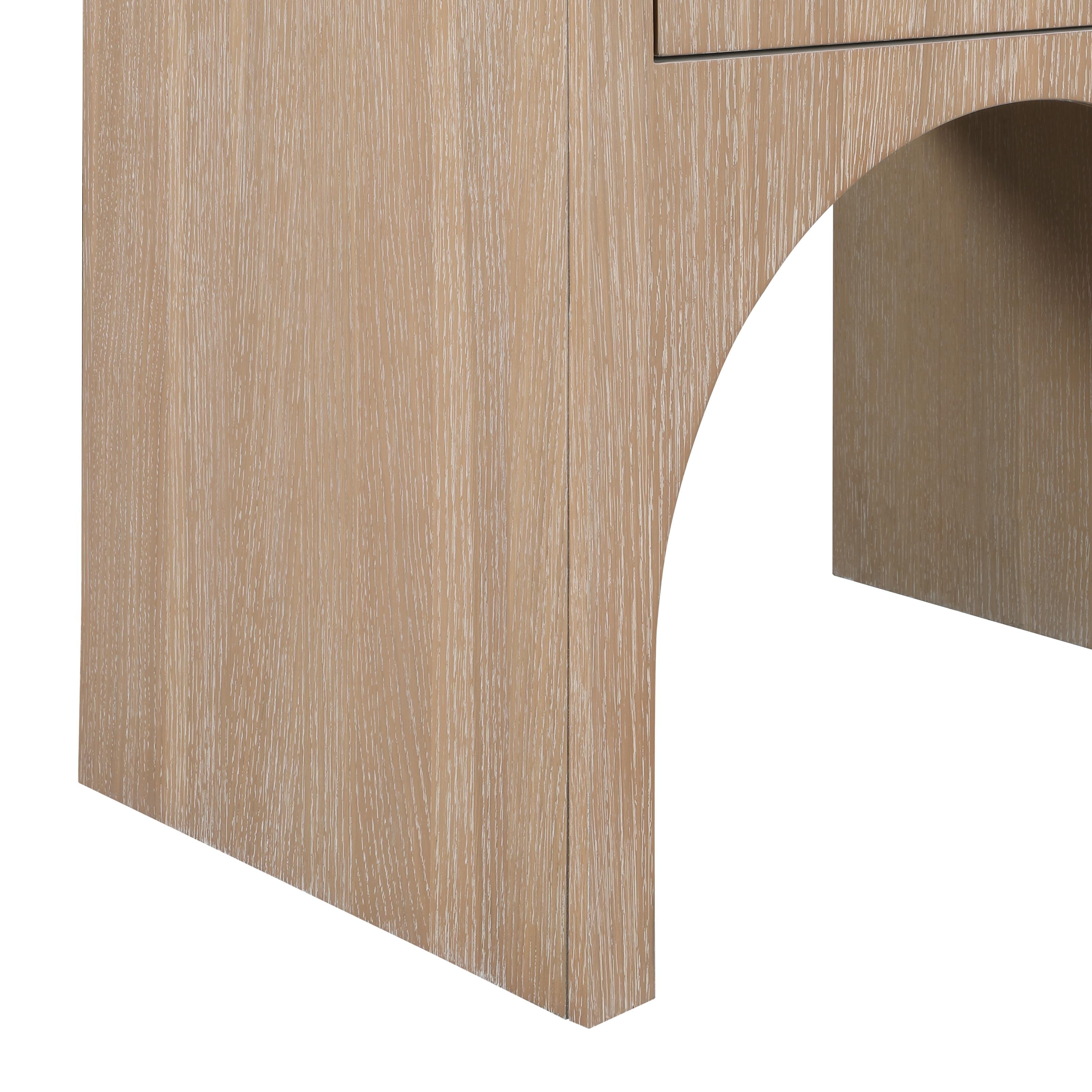 Meridian August Oak Night Stand