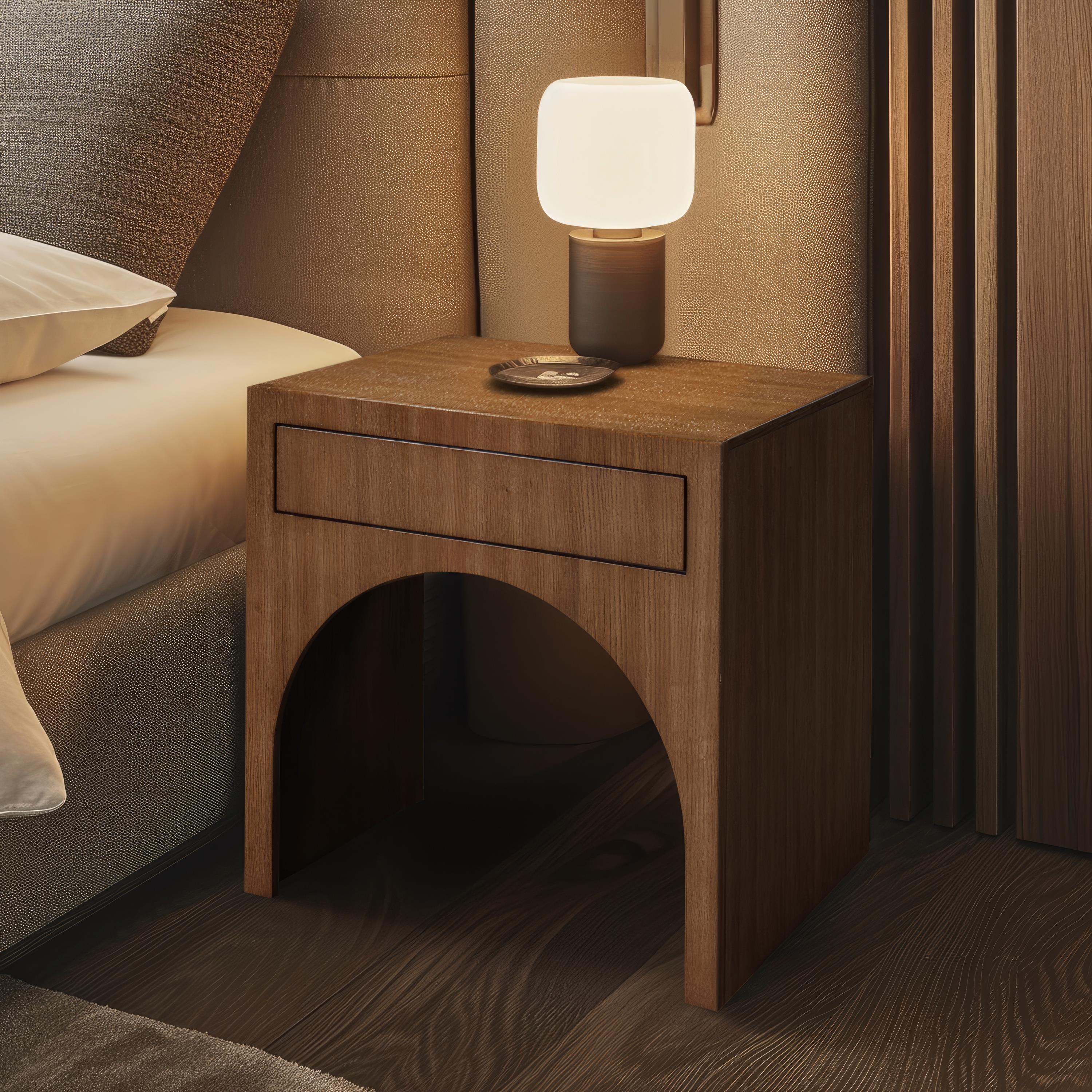 Meridian August Walnut Night Stand