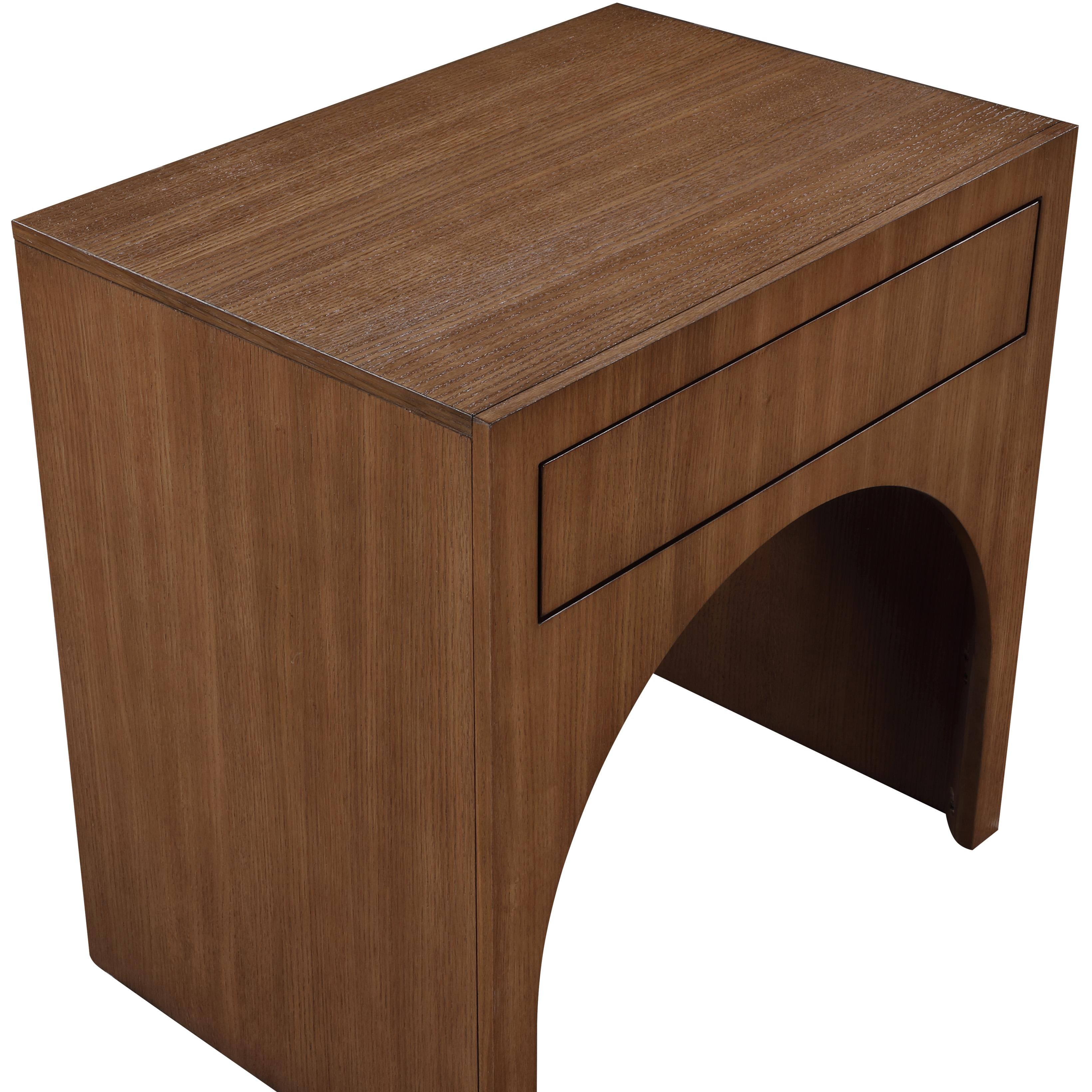 Meridian August Walnut Night Stand