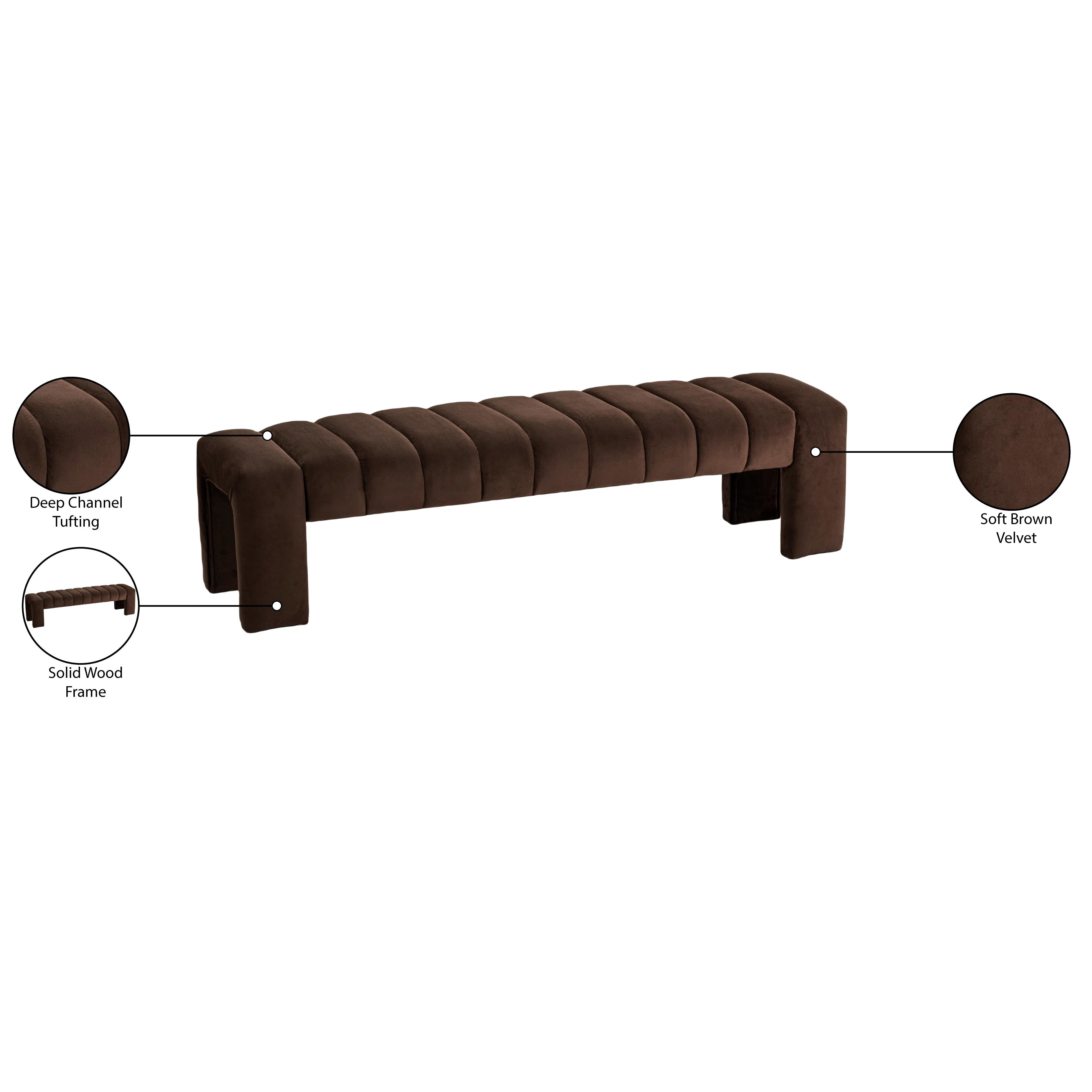 Meridian Andaz Brown Bench