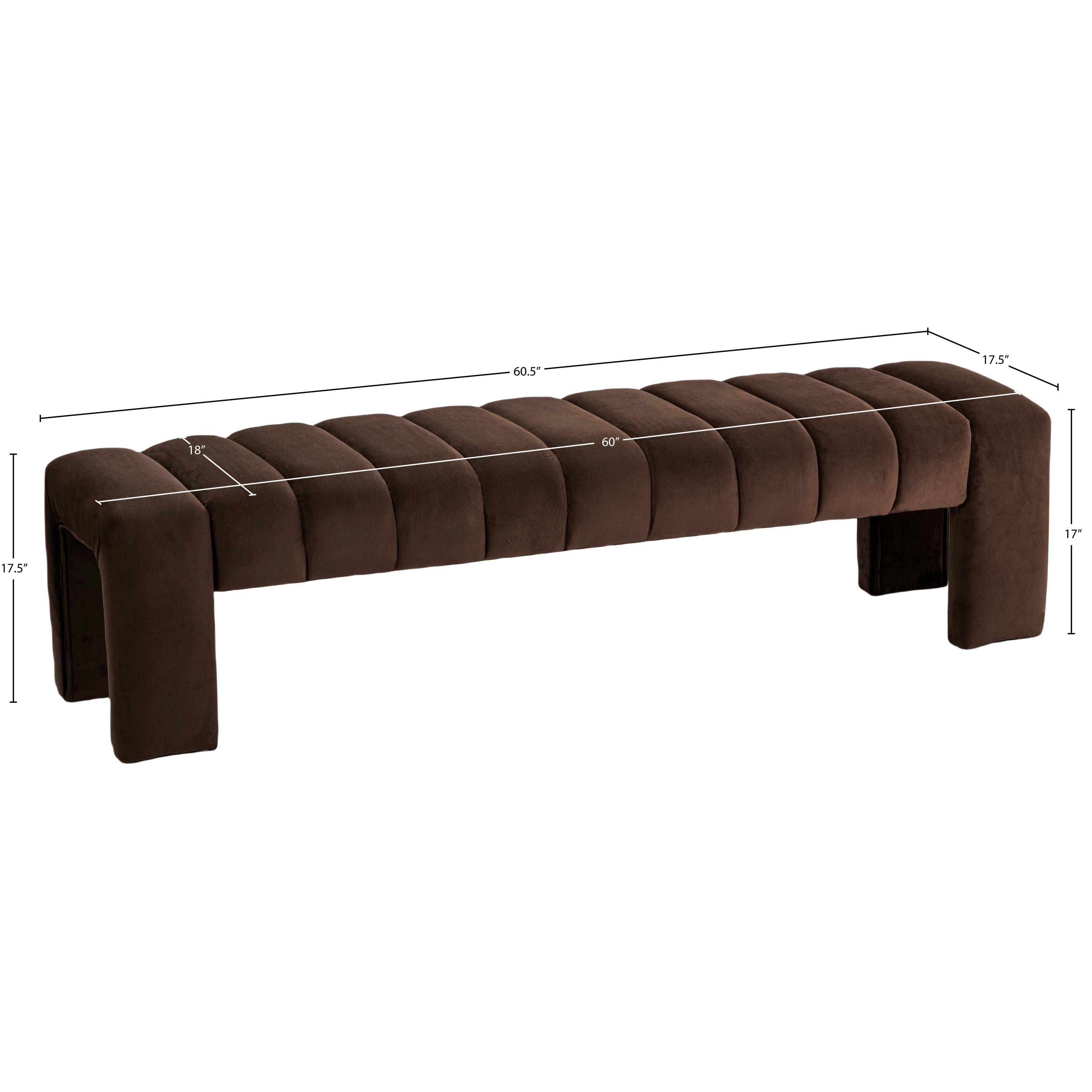 Meridian Andaz Brown Bench