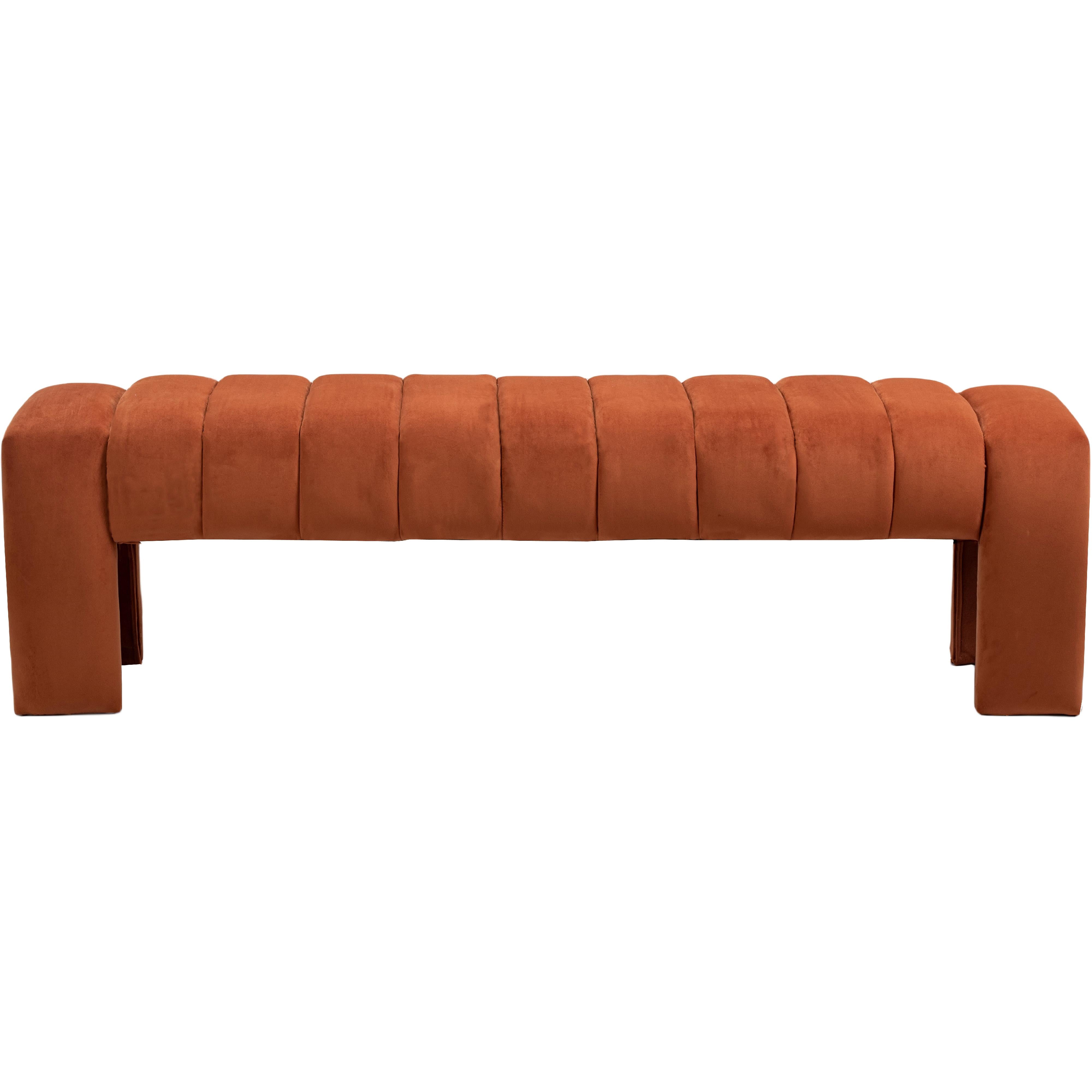 Meridian Andaz Cognac Bench