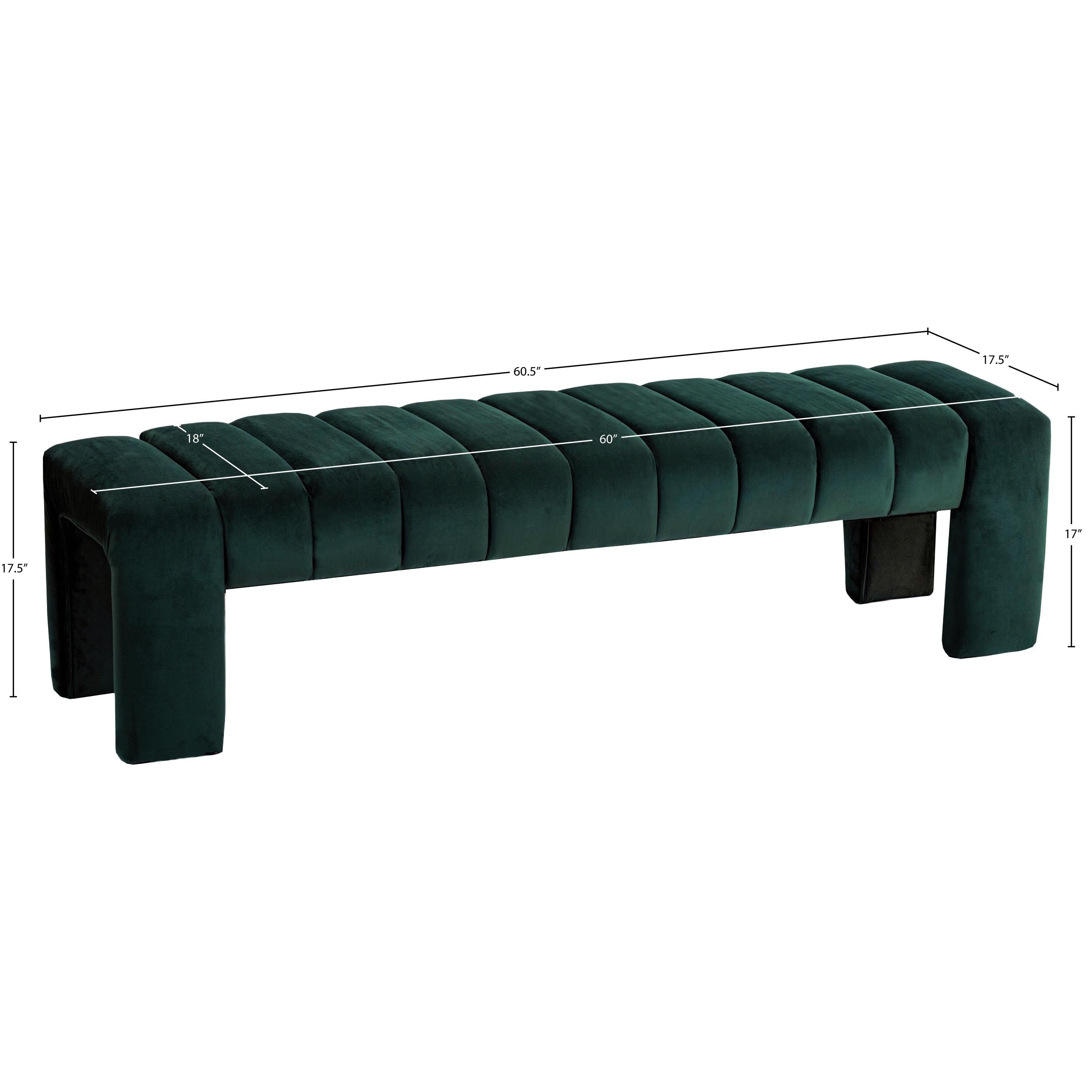 Meridian Andaz Green Bench