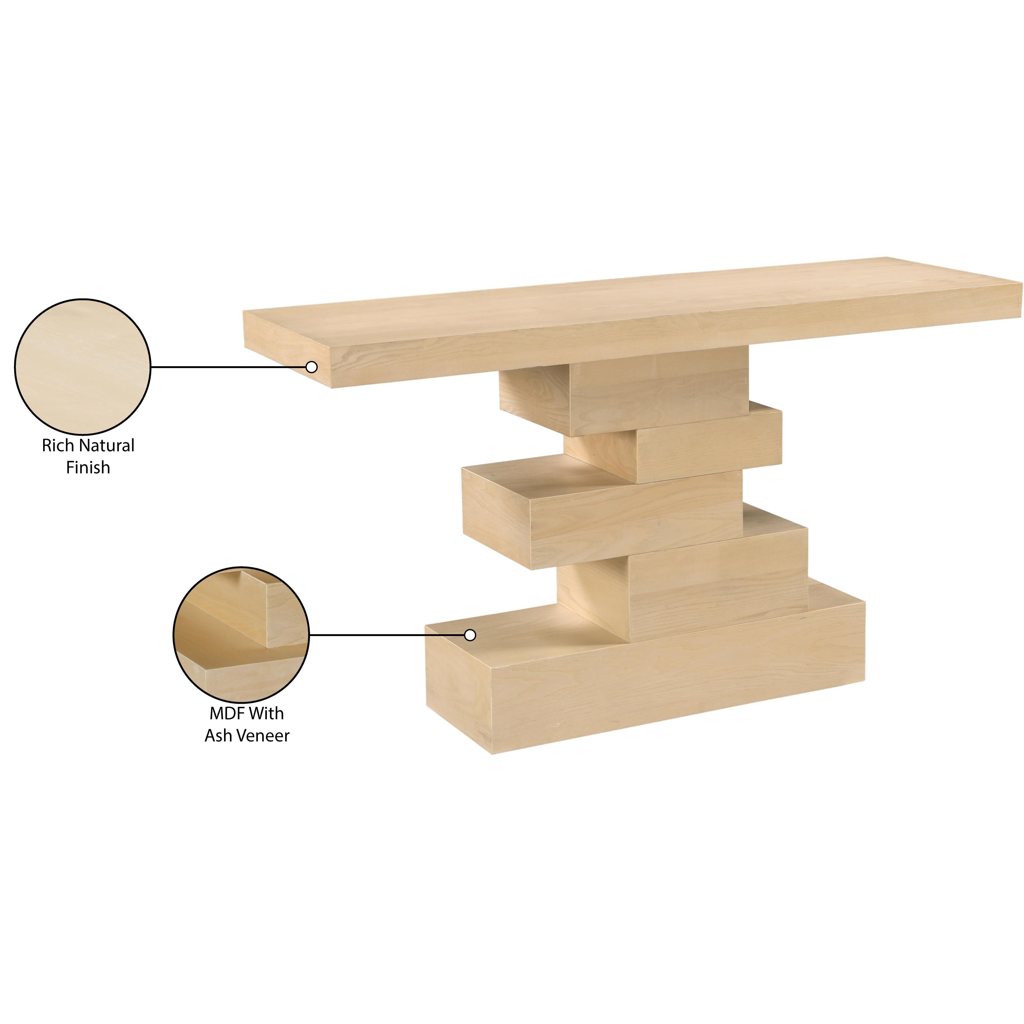 Meridian Westmount Natural Console Table