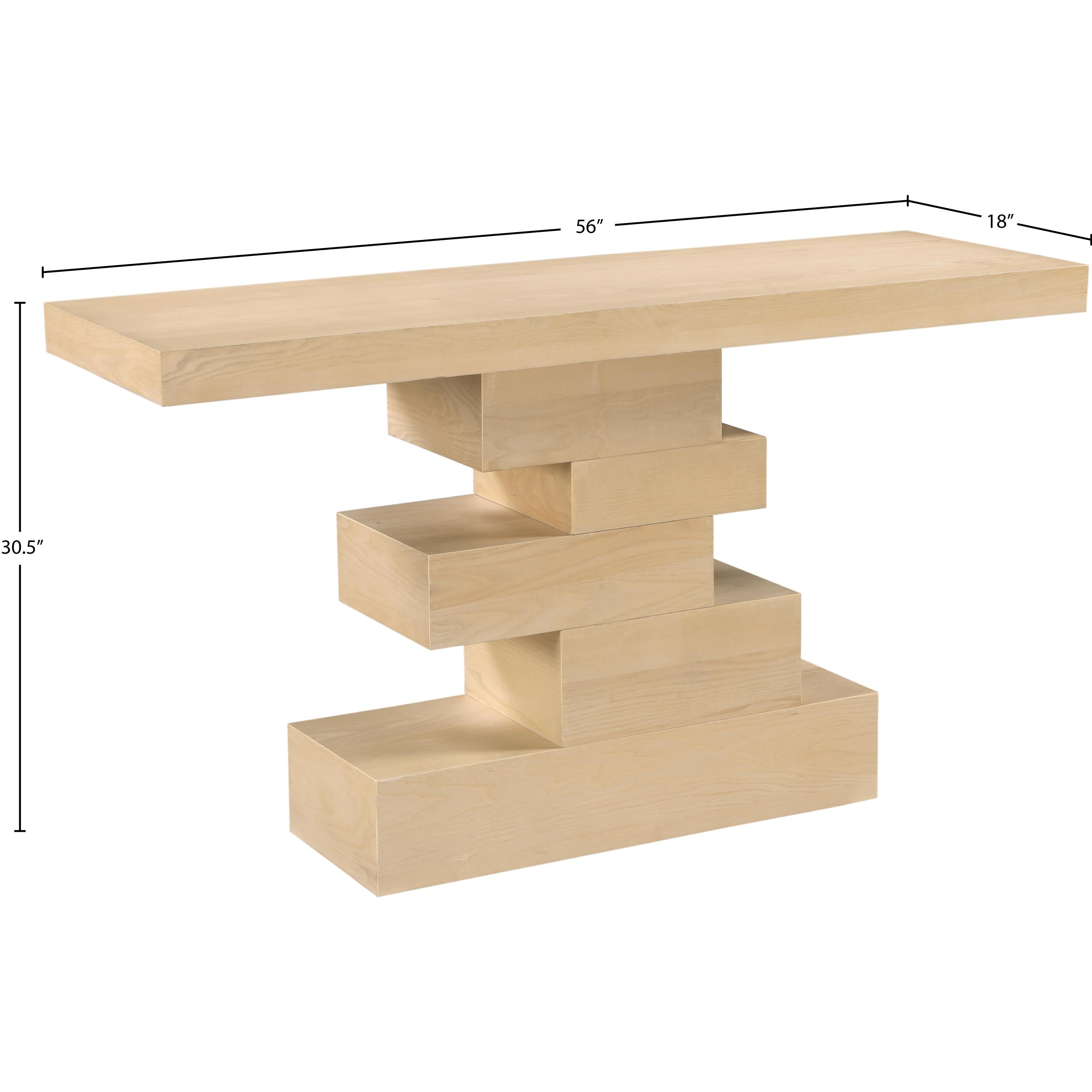 Meridian Westmount Natural Console Table