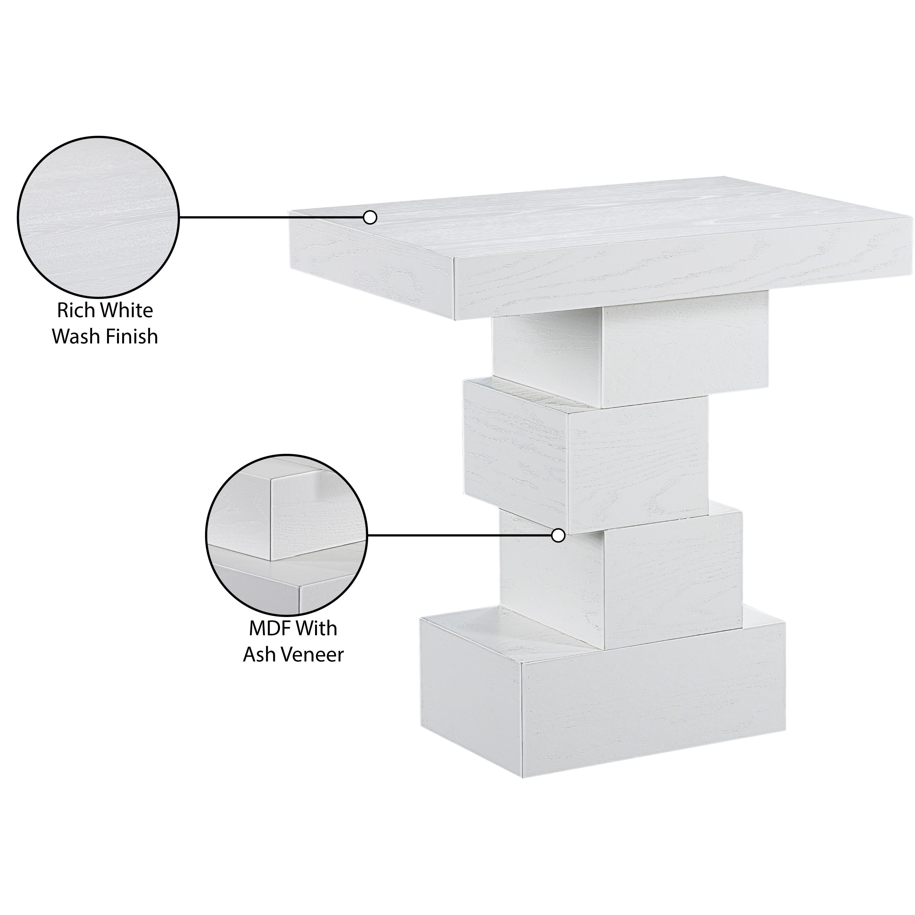 Meridian Westmount Off-White End Table