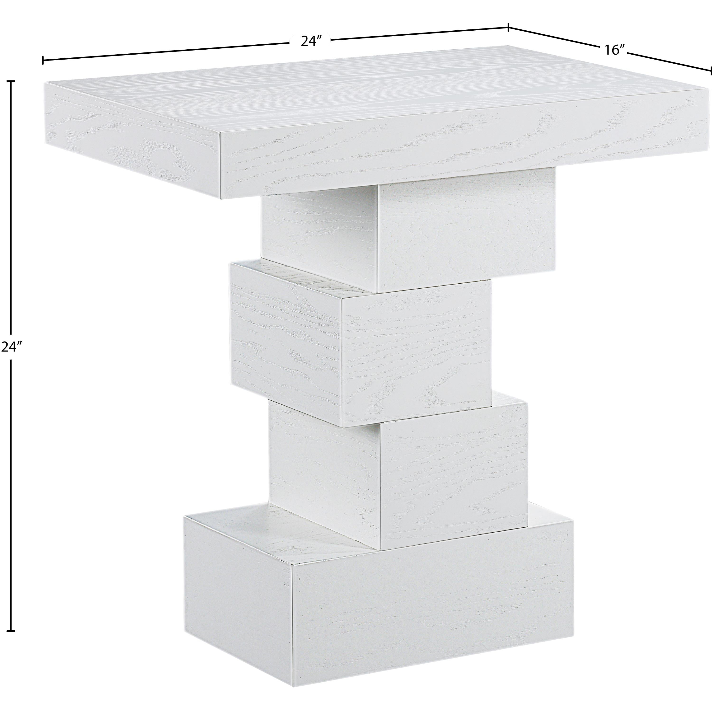 Meridian Westmount Off-White End Table