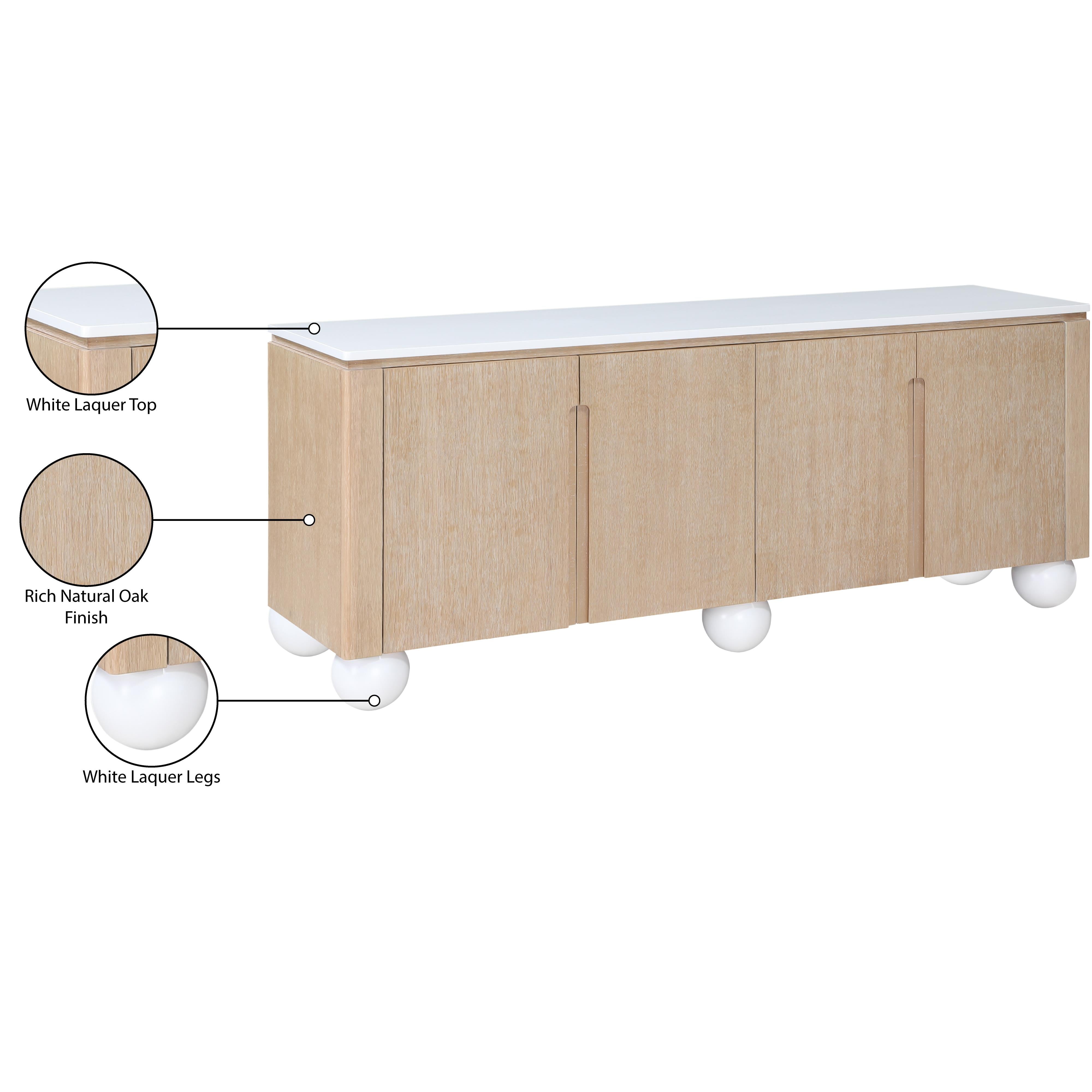 Meridian Cardiff Natural Sideboard/Buffet