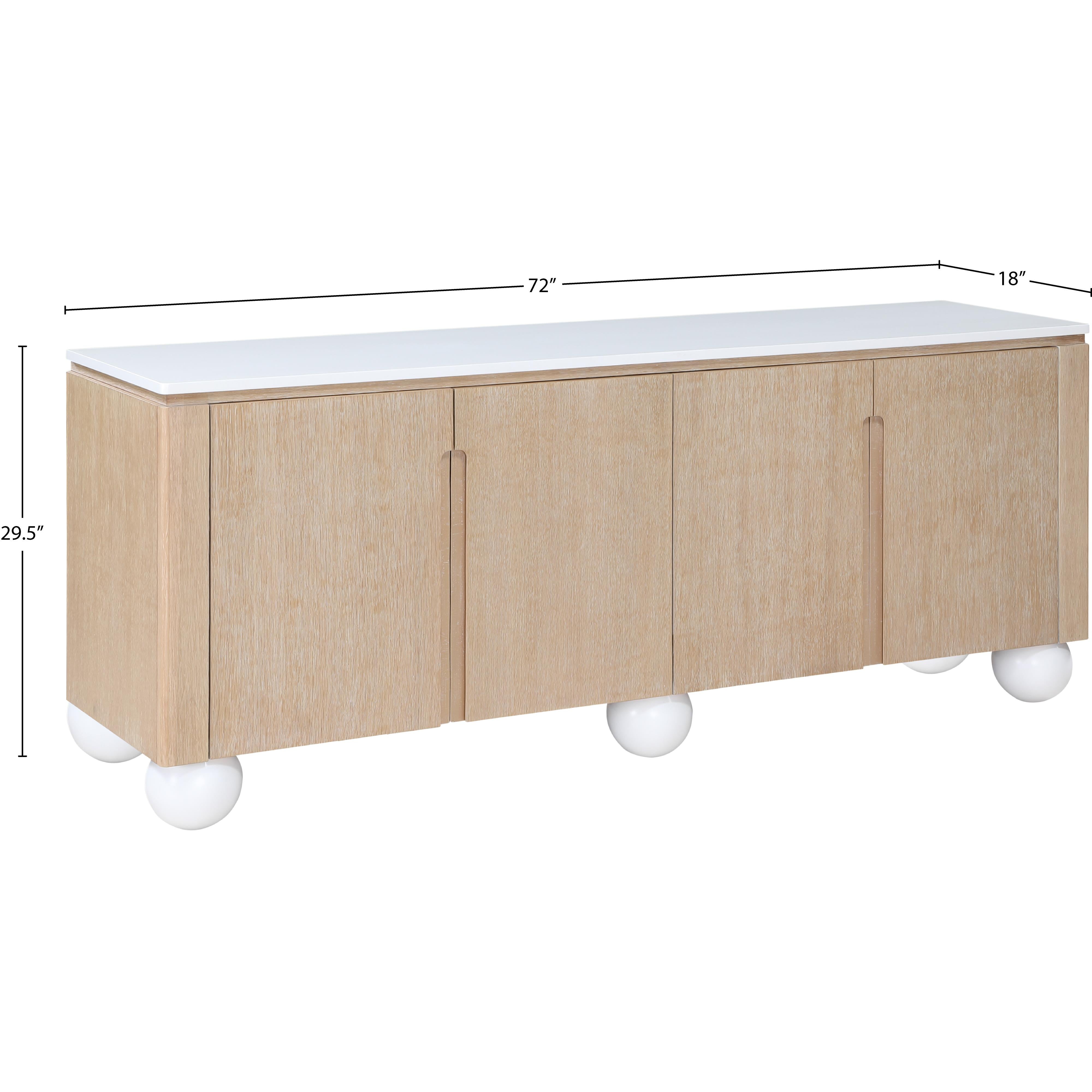 Meridian Cardiff Natural Sideboard/Buffet