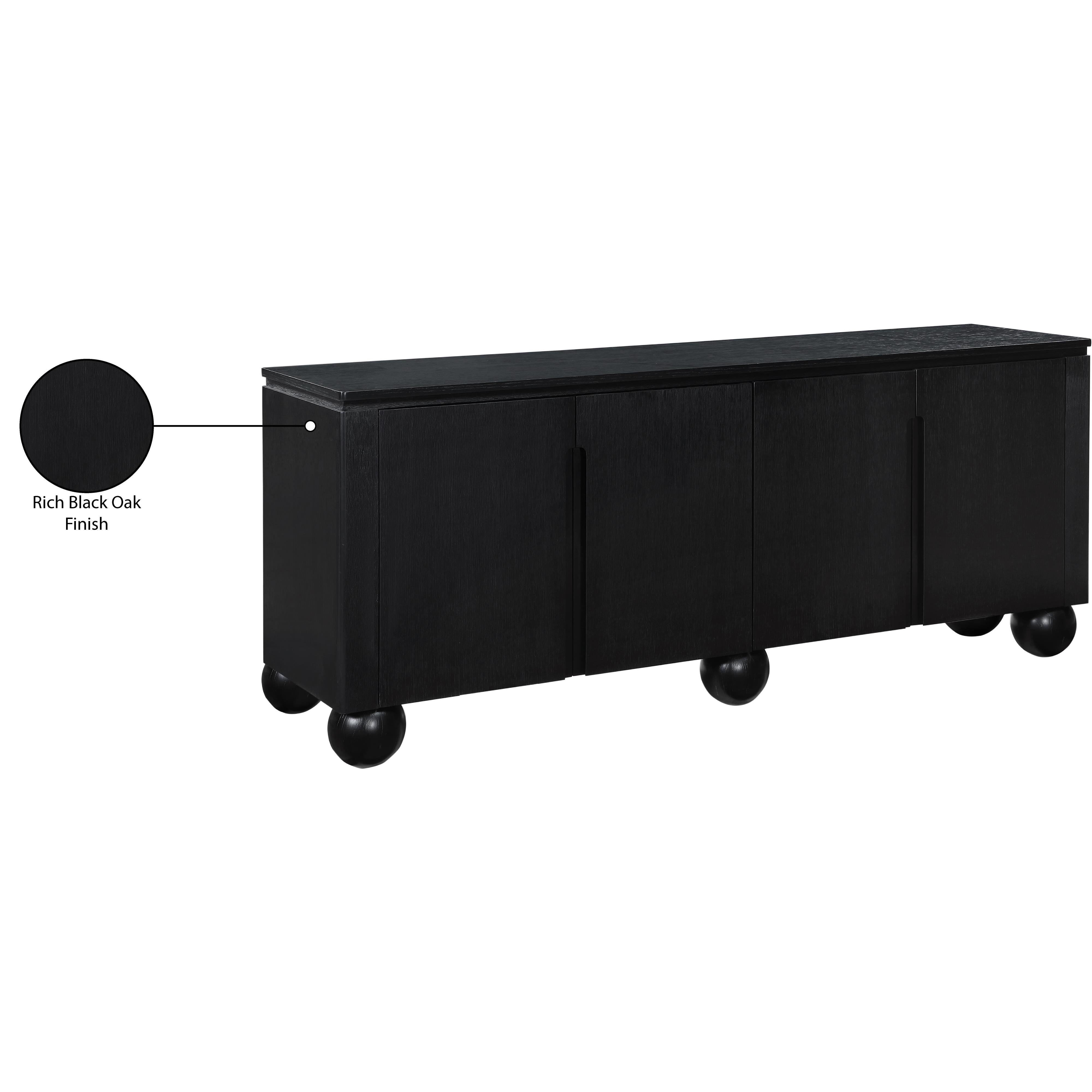 Meridian Cardiff Black Sideboard/Buffet