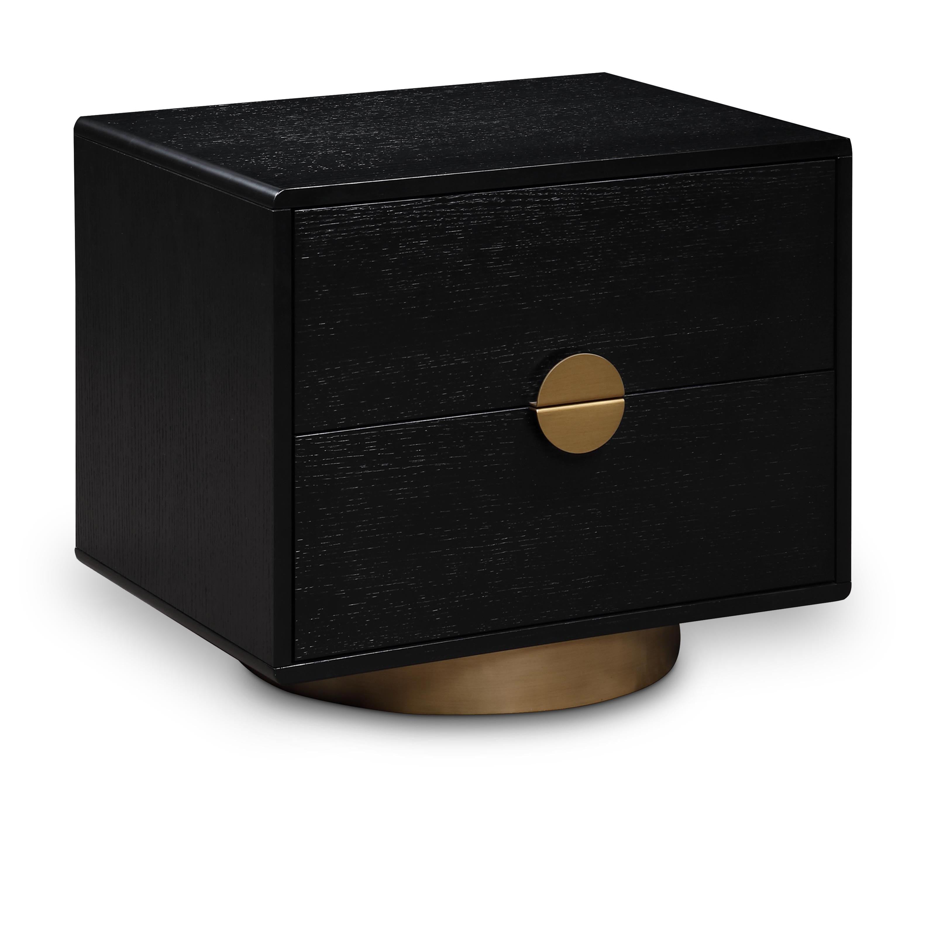 Meridian Wade Black Night Stand / Side Table