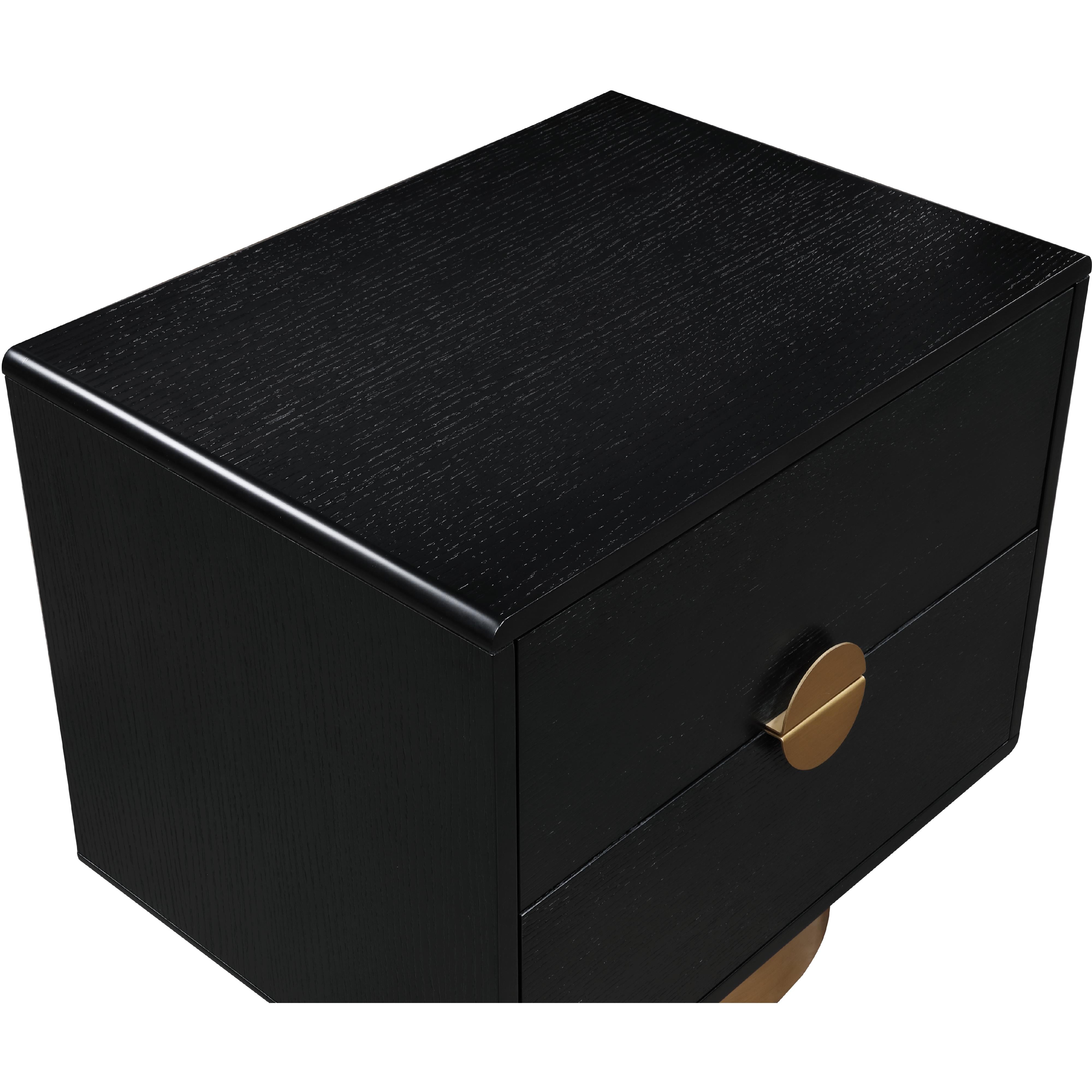 Meridian Wade Black Night Stand / Side Table