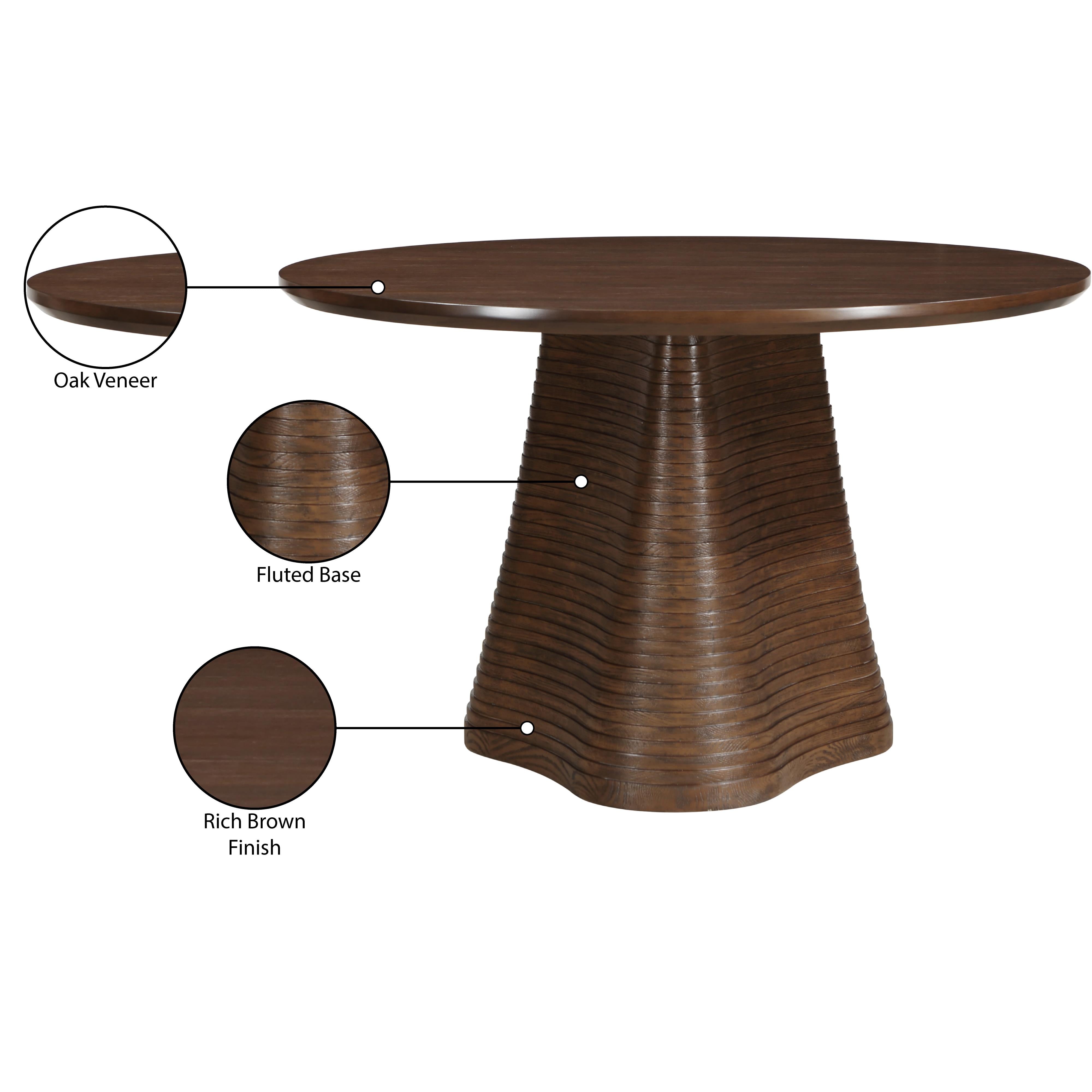 Meridian Bernada Brown Dining Table