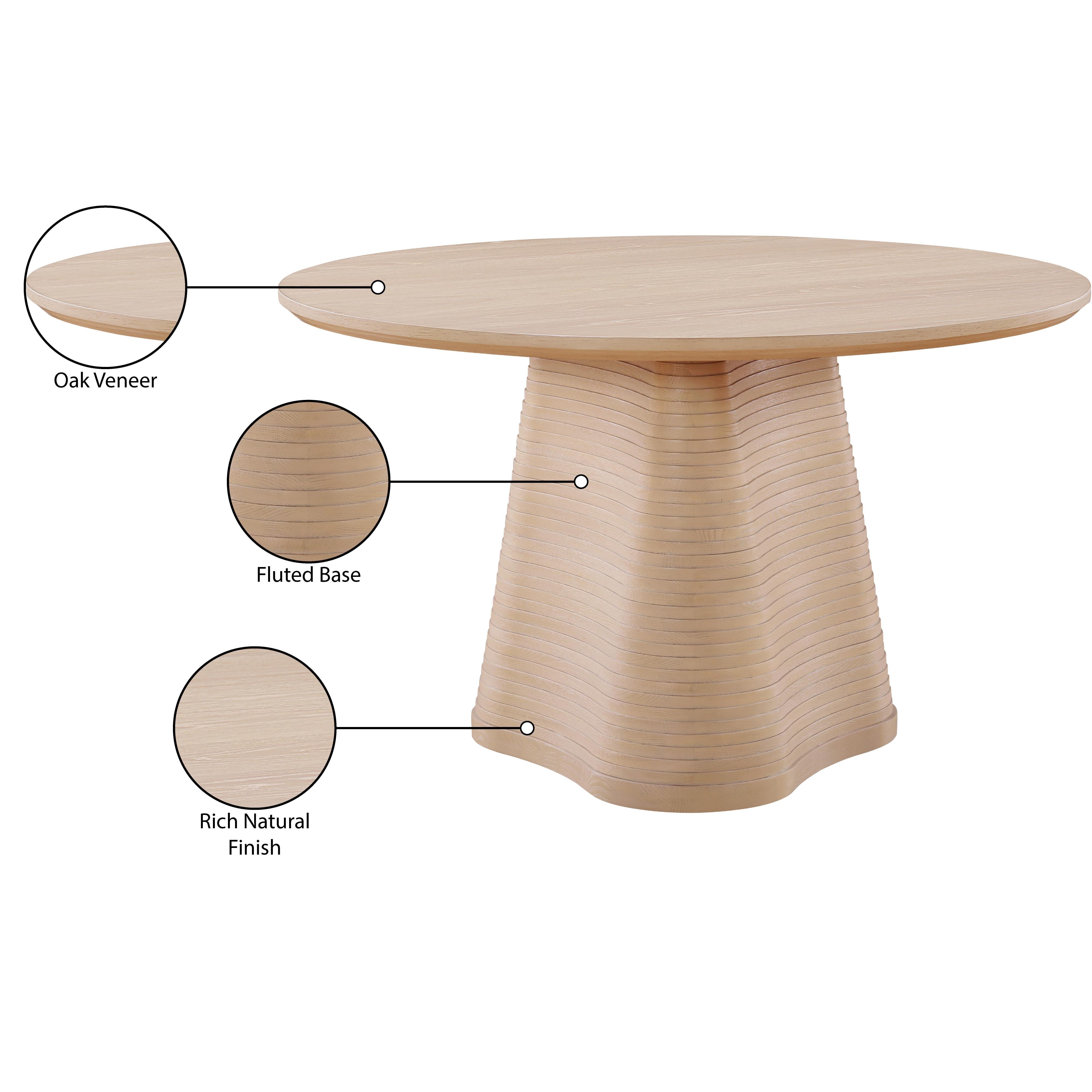 Meridian Bernada Natural Dining Table