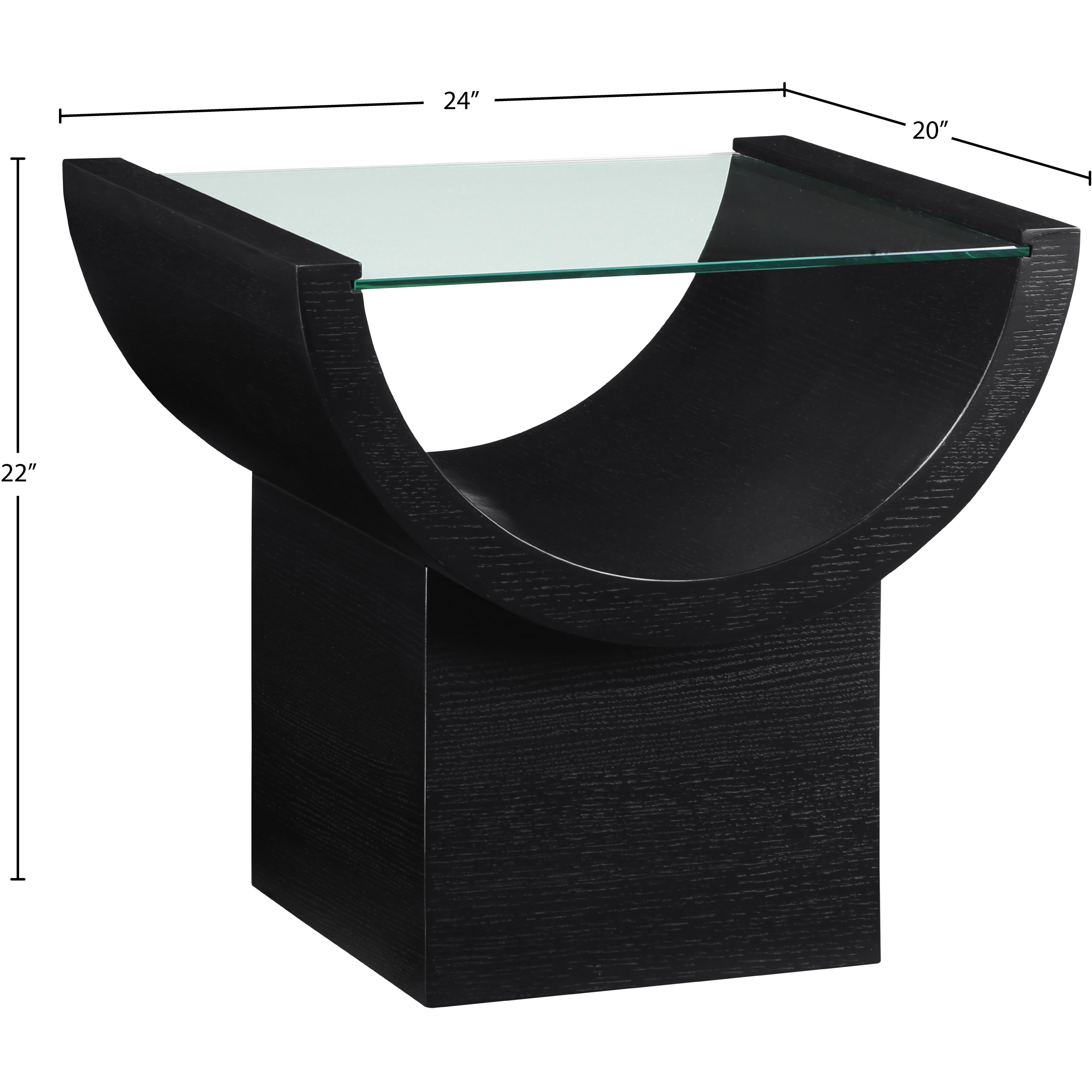 Meridian Beverwil Black End Table