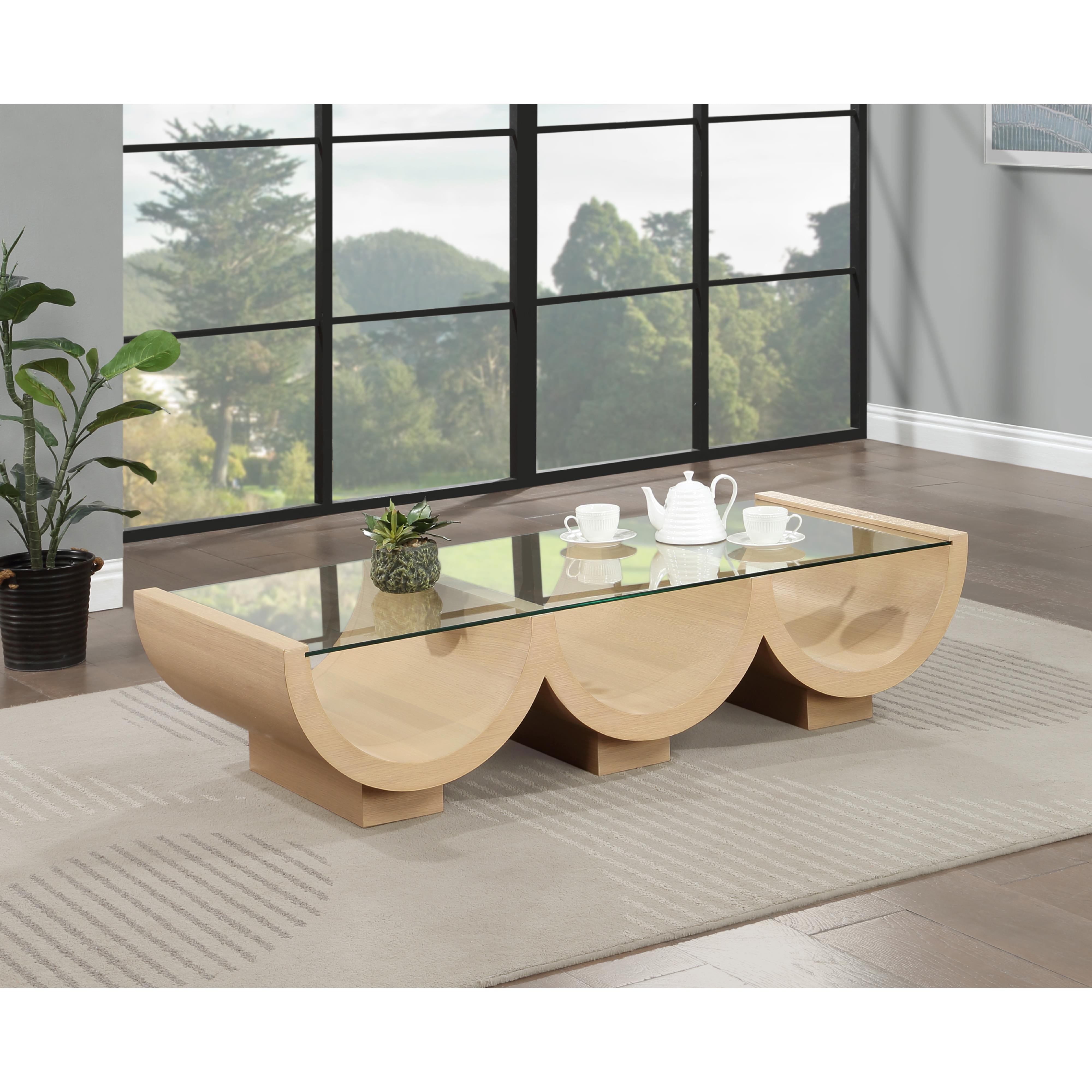 Meridian Beverwil Natural Oak Coffee Table