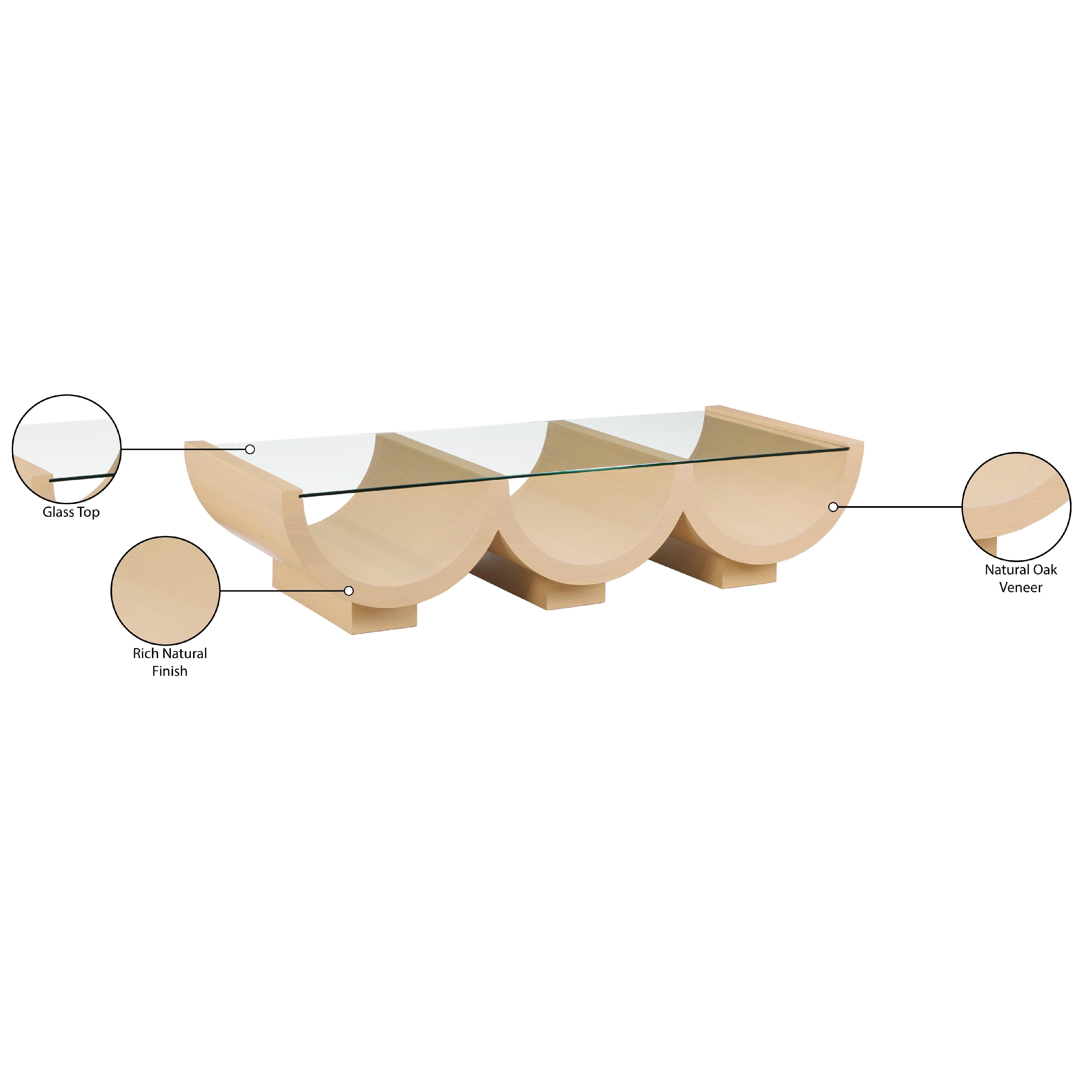 Meridian Beverwil Natural Oak Coffee Table