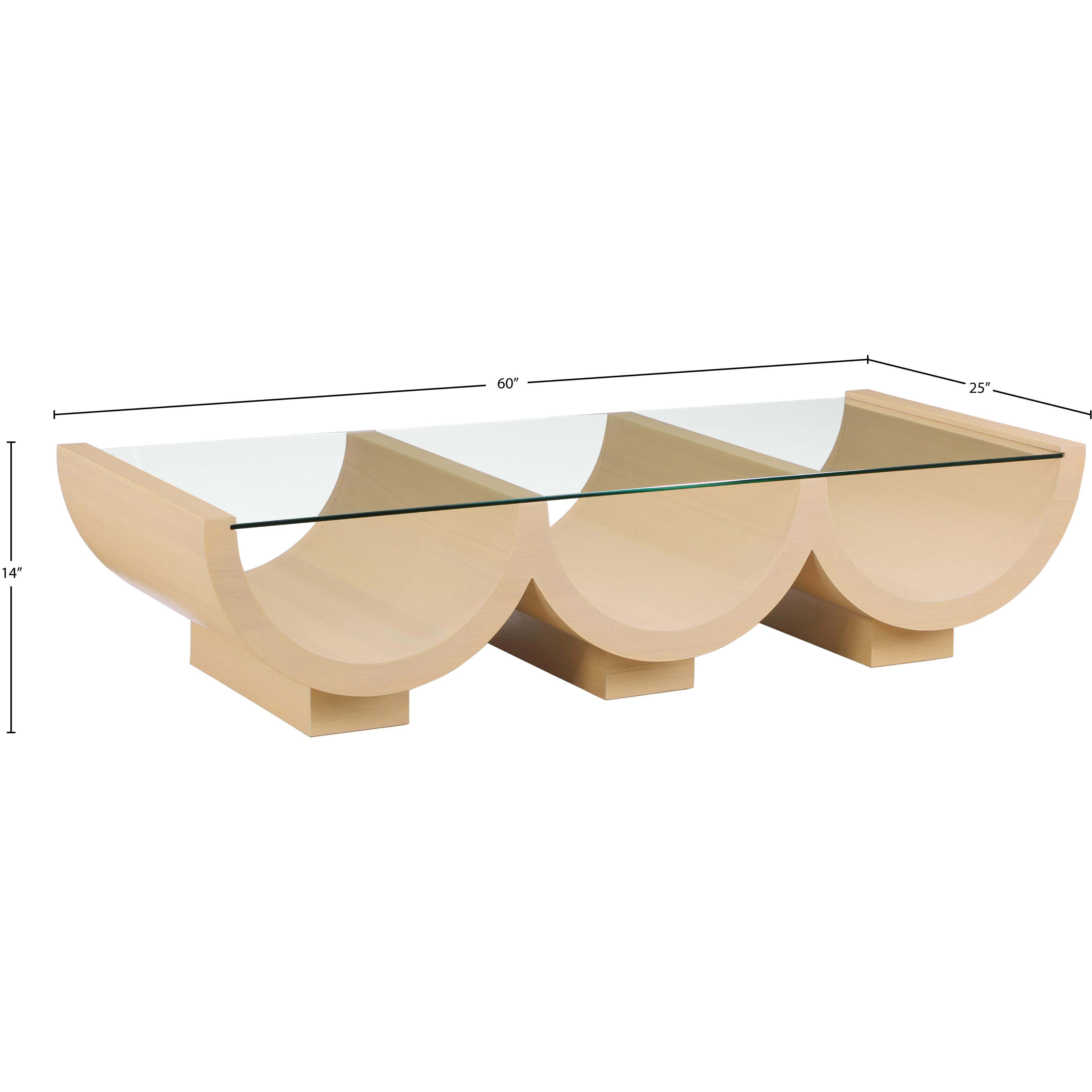 Meridian Beverwil Natural Oak Coffee Table