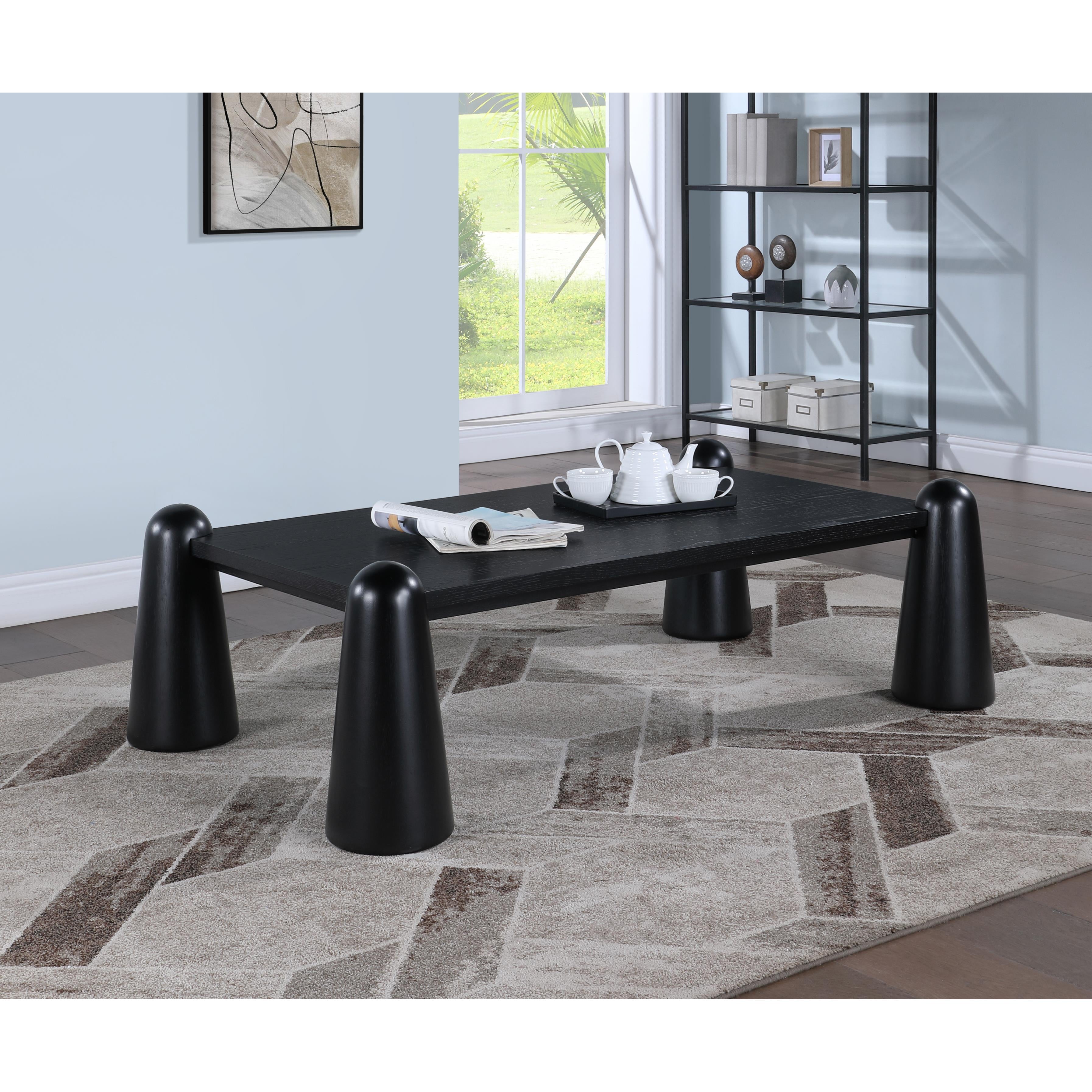 Meridian Wyndham Black Coffee Table