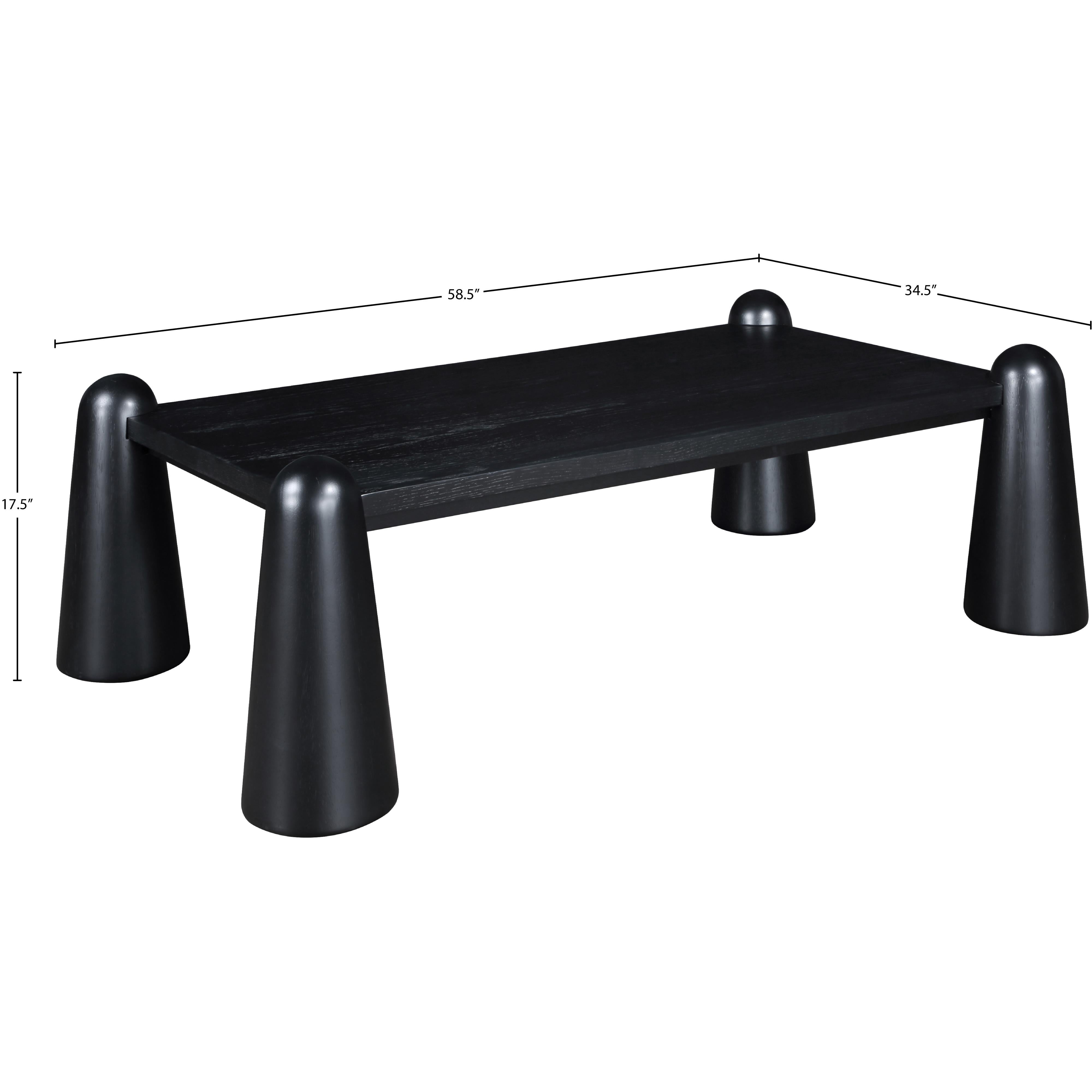 Meridian Wyndham Black Coffee Table