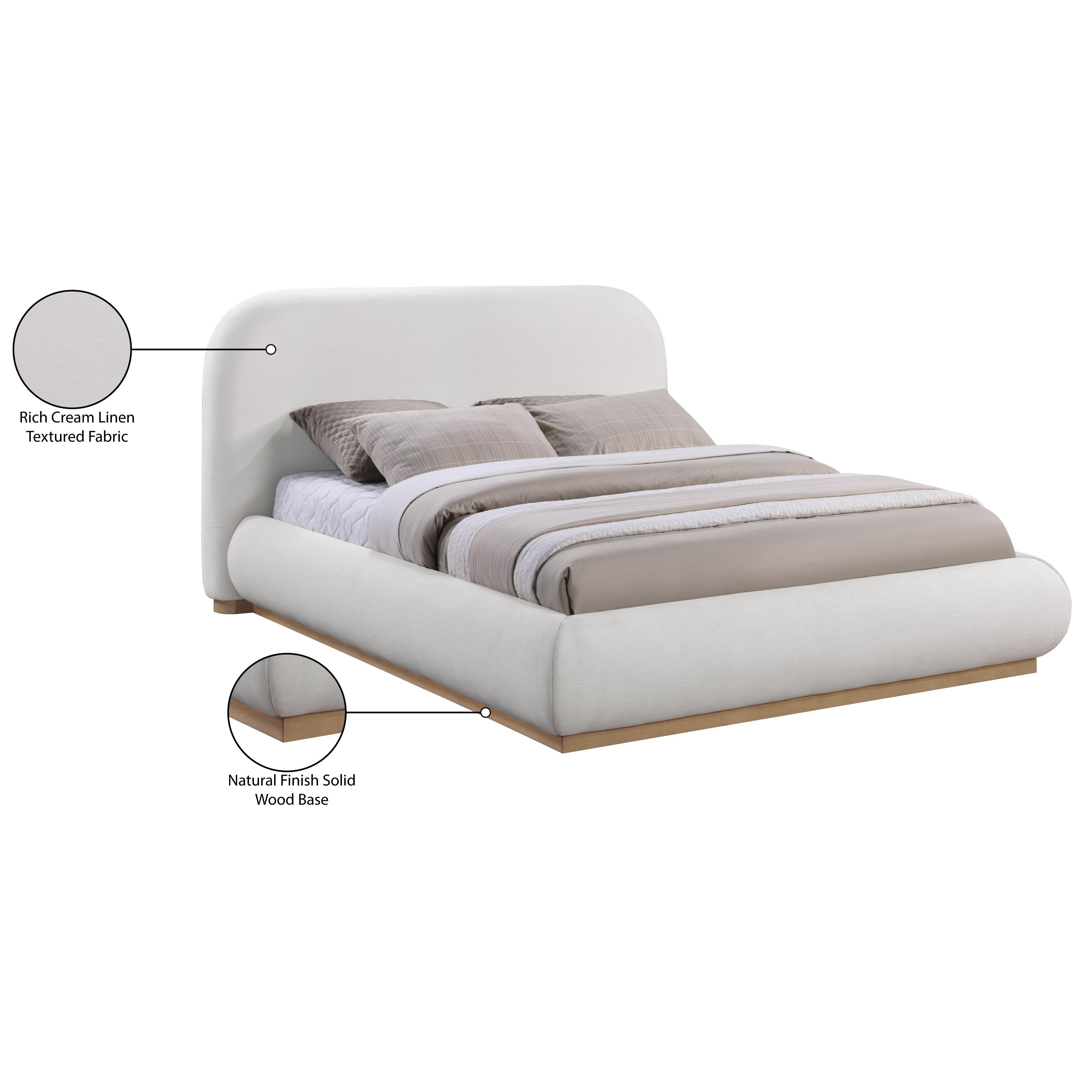 Meridian Vaughn Cream King Bed