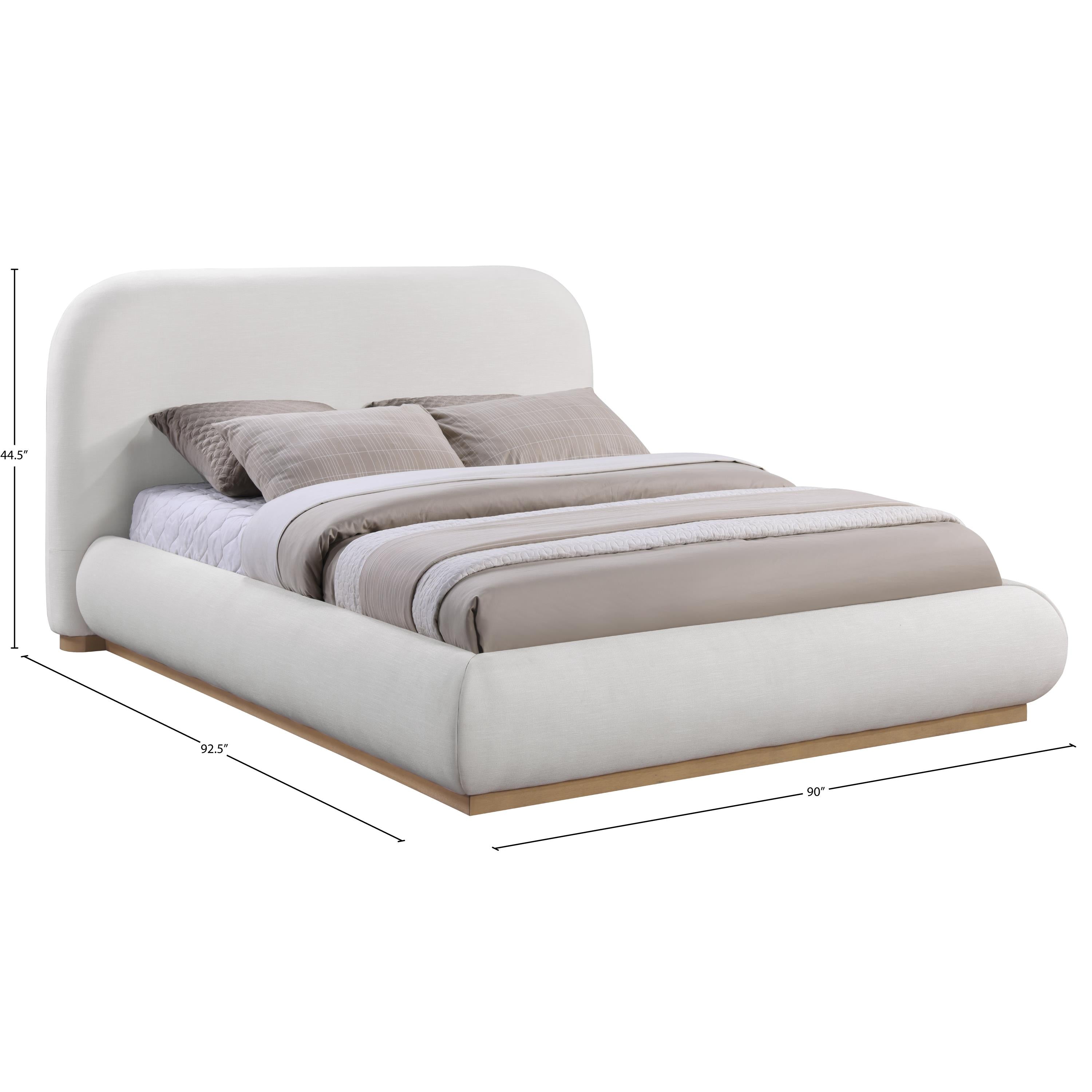 Meridian Vaughn Cream King Bed