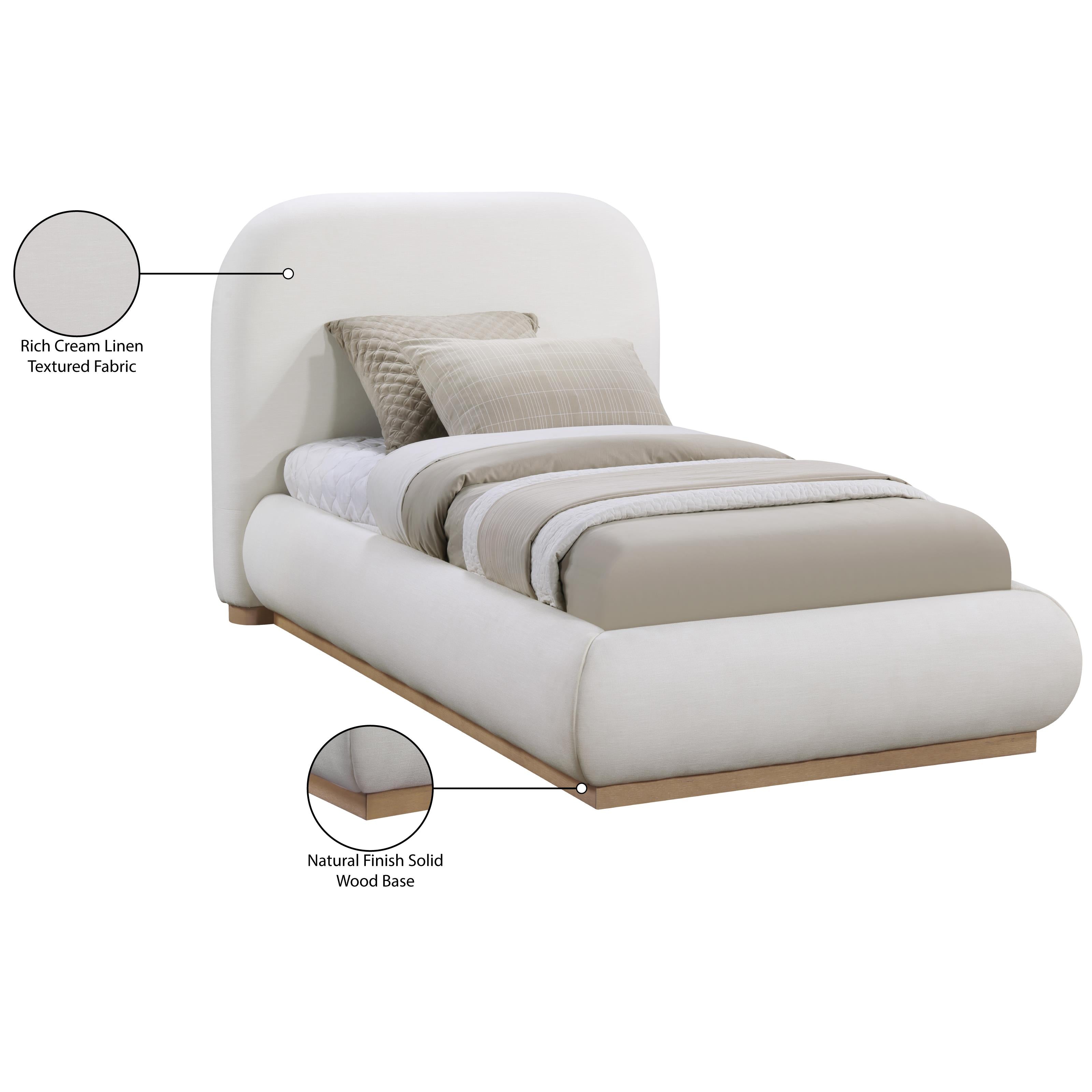 Meridian Vaughn Cream Twin Bed