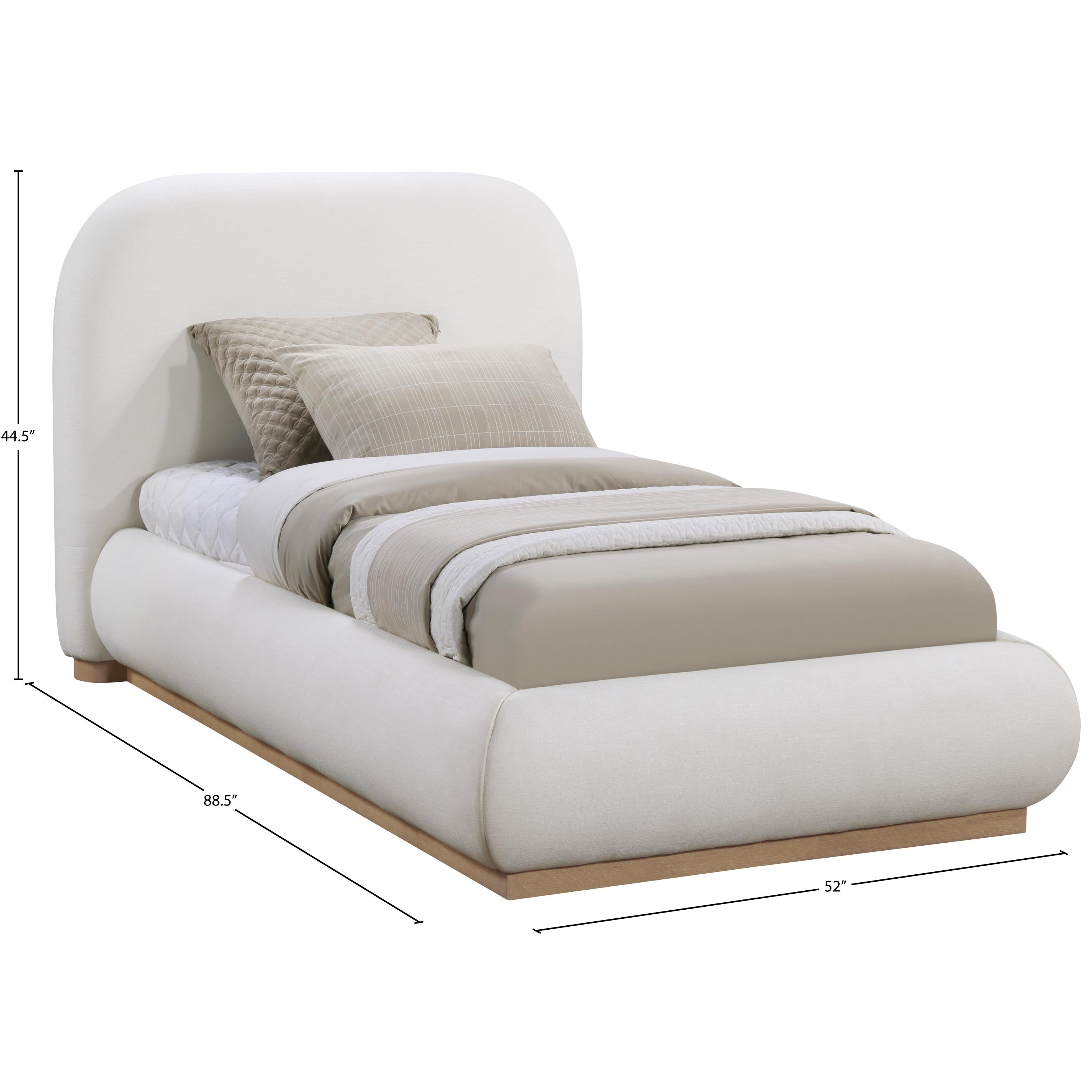 Meridian Vaughn Cream Twin Bed