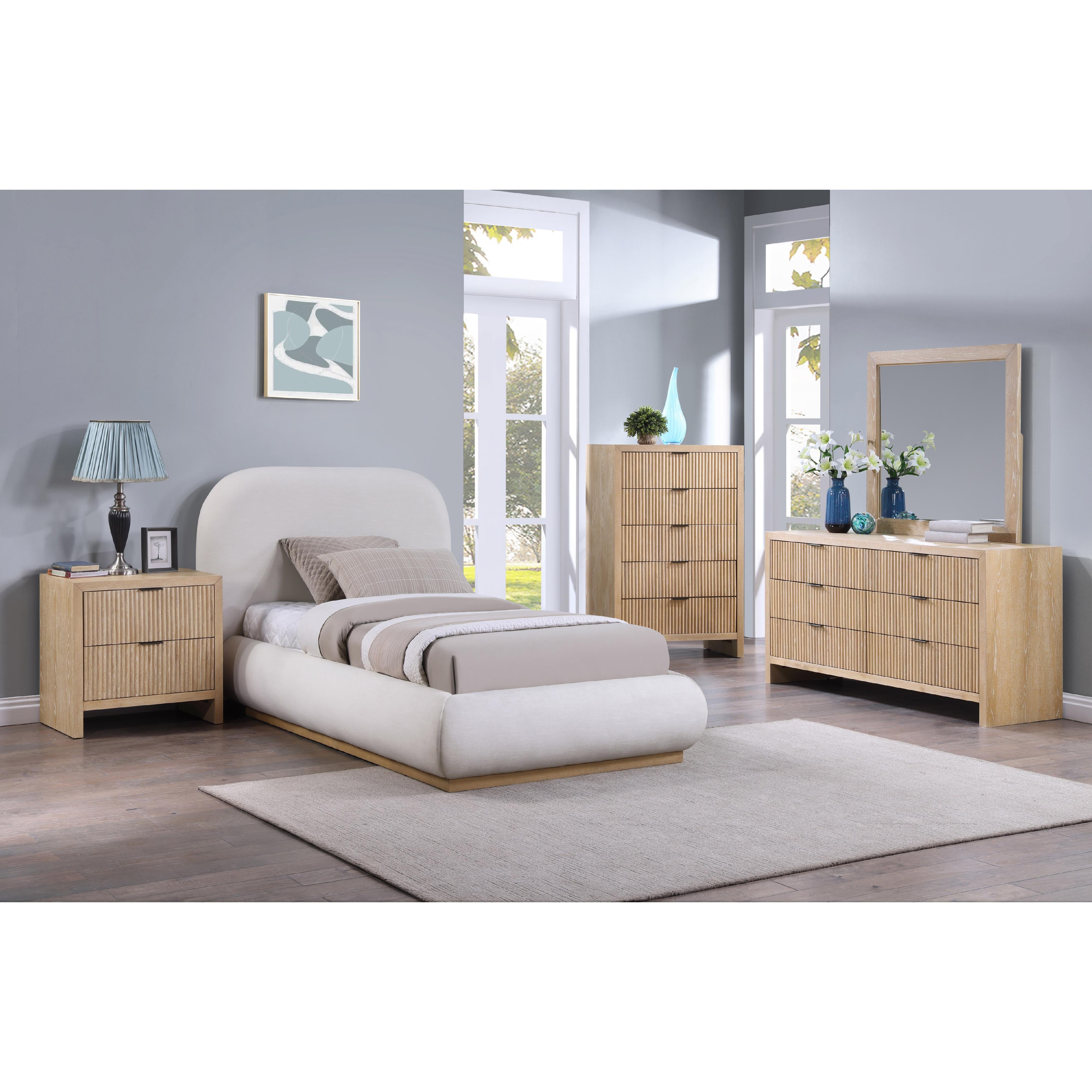 Meridian Vaughn Cream Twin Bed